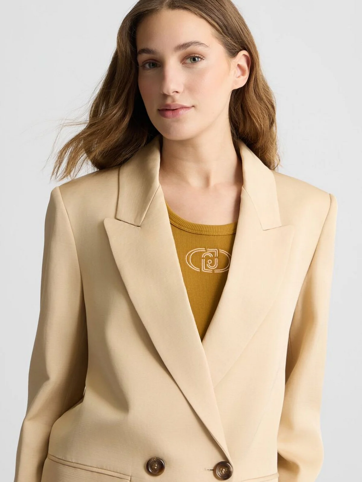 LIU JO BLACK Giacca Donna  CA5349T2983 X0650 Beige - Image 4
