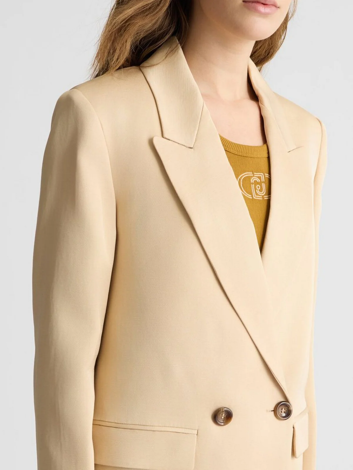 LIU JO BLACK Giacca Donna  CA5349T2983 X0650 Beige - Image 6