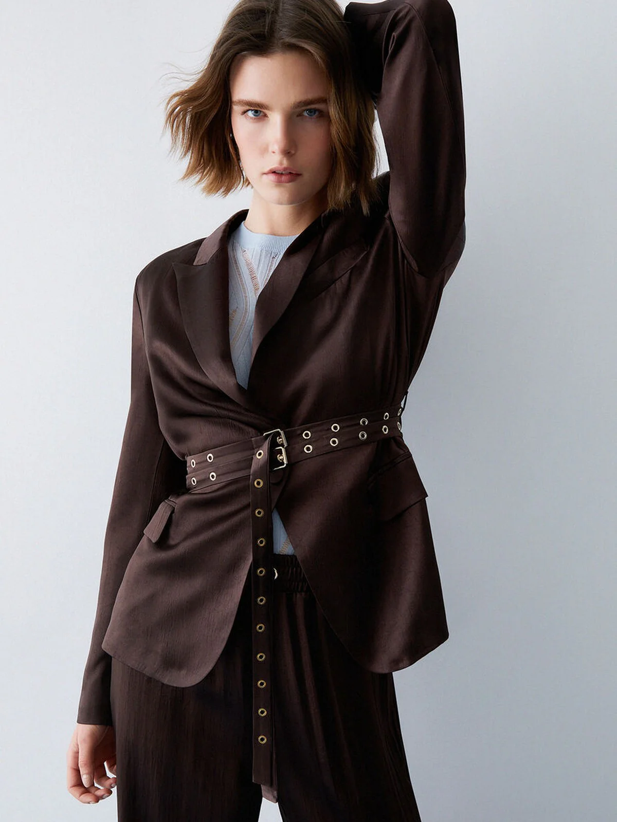 LIU JO BLACK Giacca Donna  CA6146T450A P9576 Chocolate black - Image 4