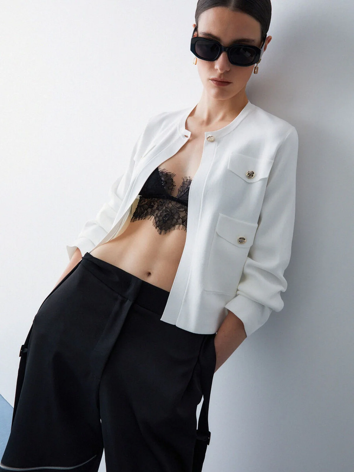 LIU JO BLACK Giacca Donna  CA6198MS55N P9636 Gleam white - Image 4