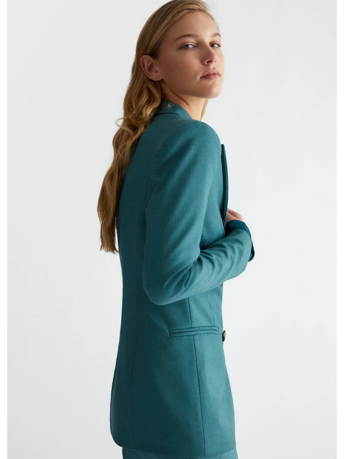 LIU JO BLACK Giacca Donna CF4358T2624 02831 Verde - Image 3