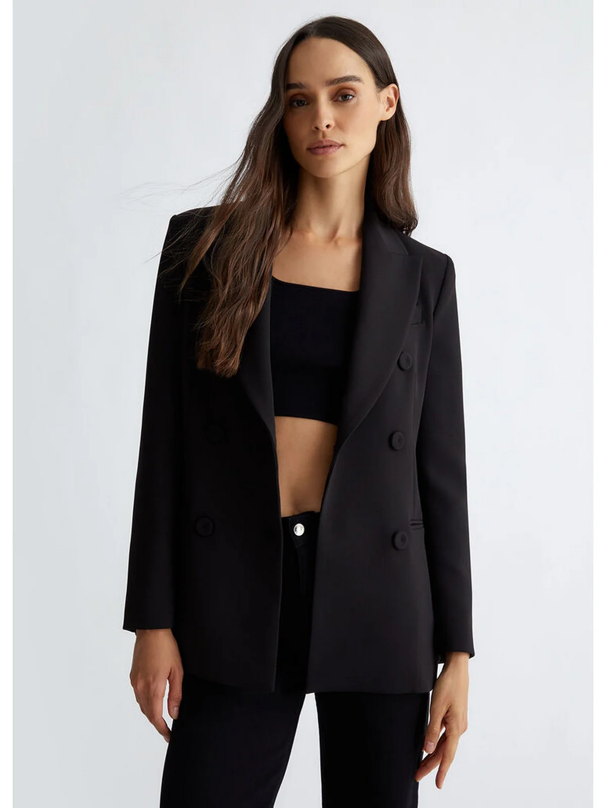 LIU JO BLACK Giacca Donna CF4433T2527 22222 Nero - Image 5