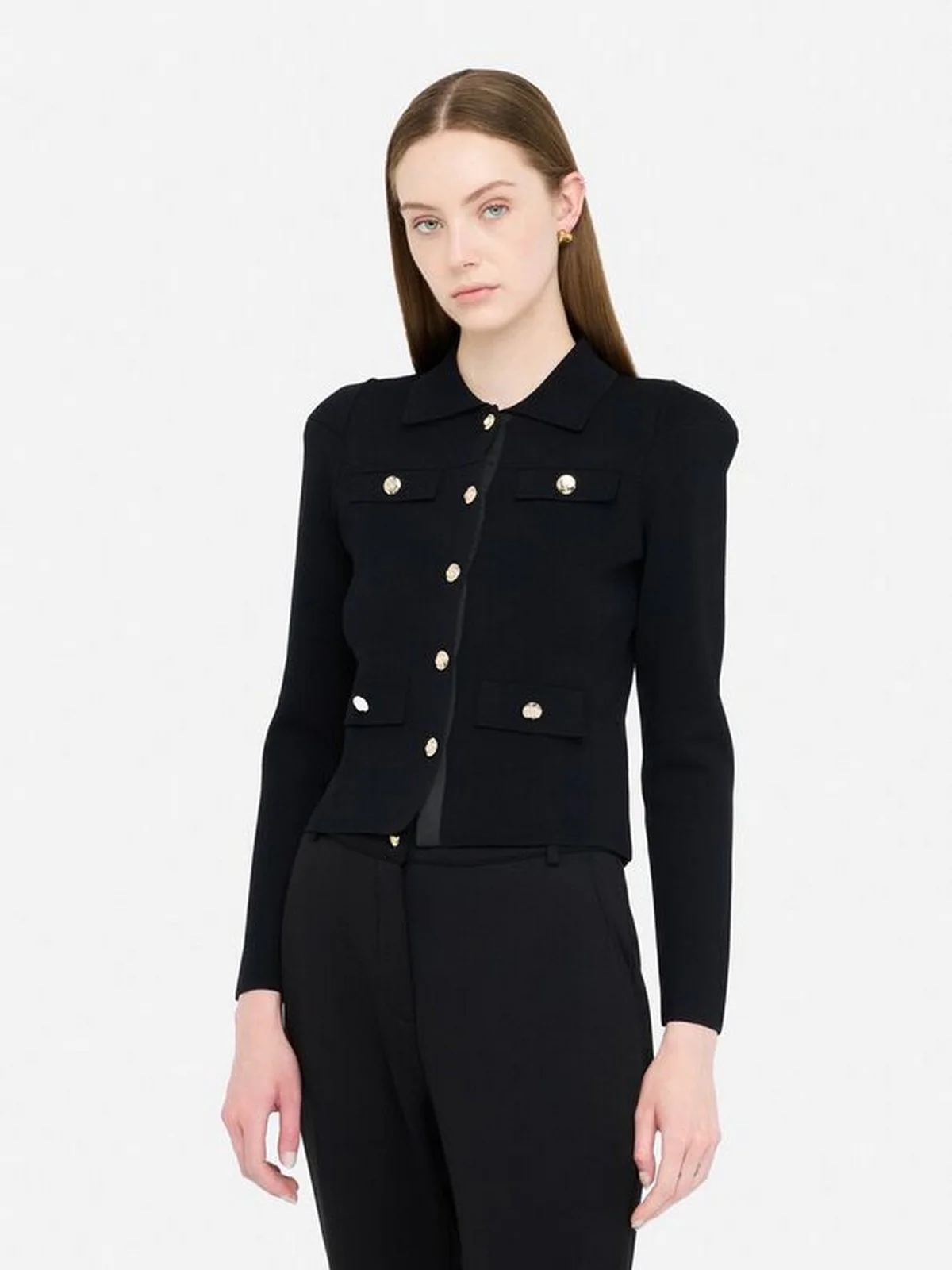 LIU JO BLACK Giacca Donna  CF5152MS55N 22222 Nero - Image 5