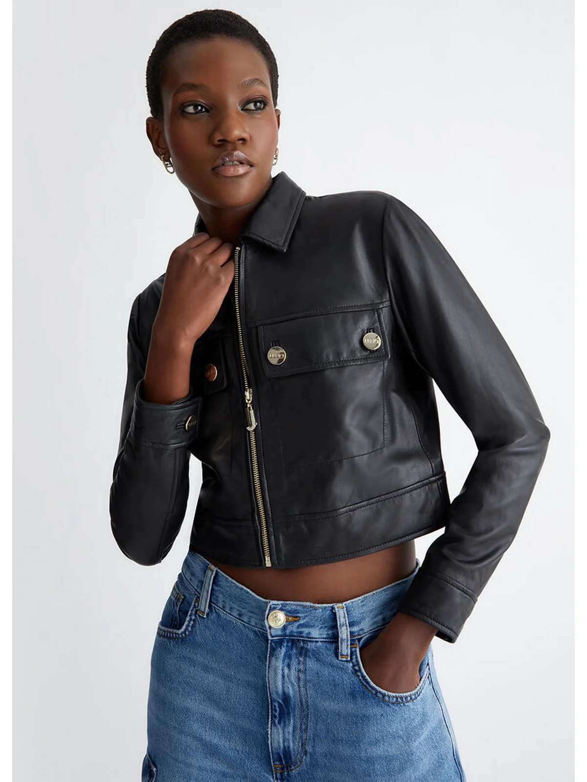 LIU JO BLACK Giubbino Donna  CA4254P0336 22222 Nero - Image 2