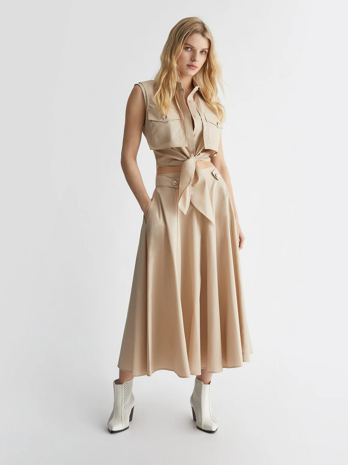 LIU JO BLACK Gonna Donna  CA4401T3246 71325 Marrone - Image 6