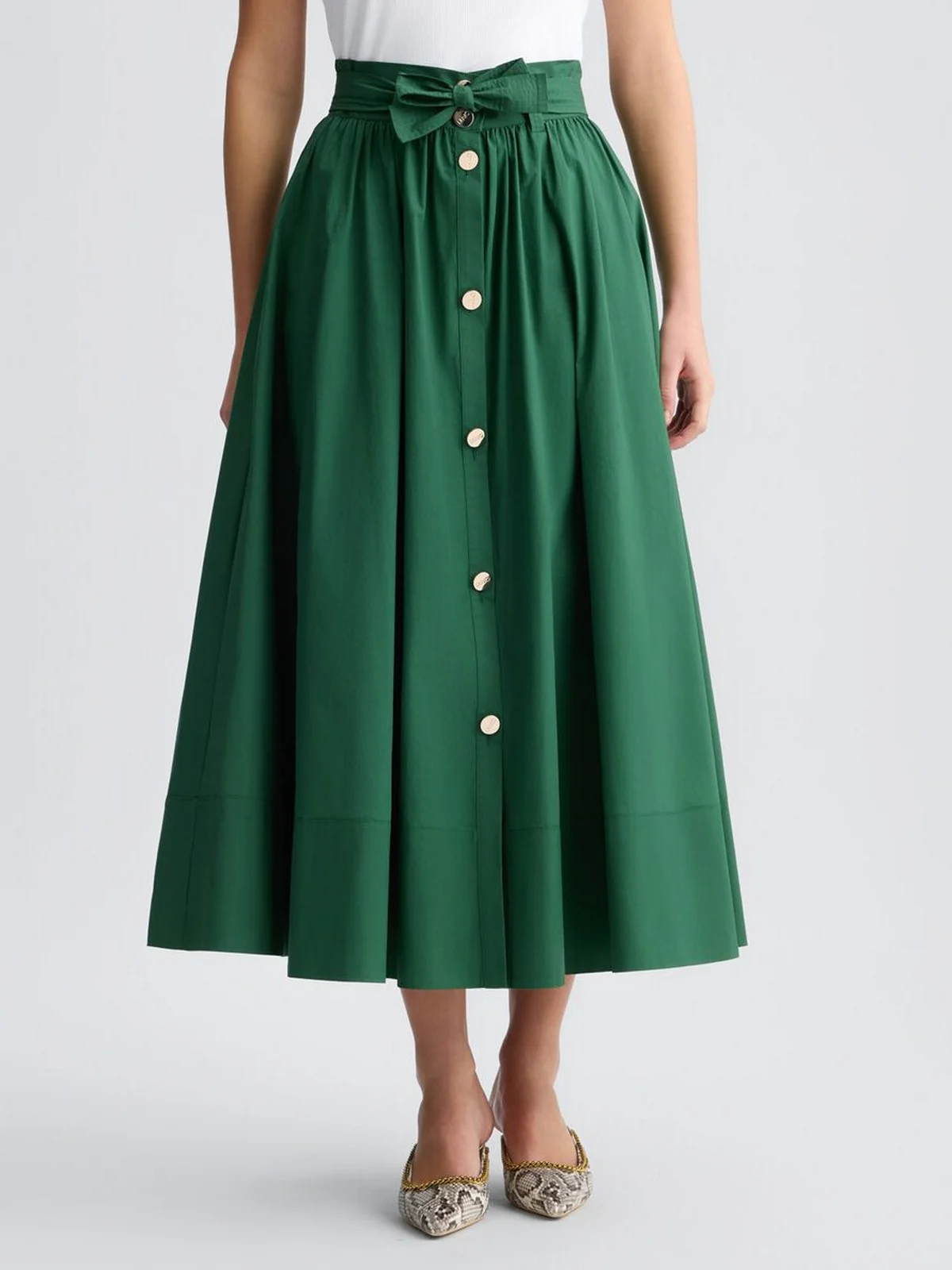 LIU JO BLACK Gonna Donna  CA5296TS246 X0665 Verde - Image 2