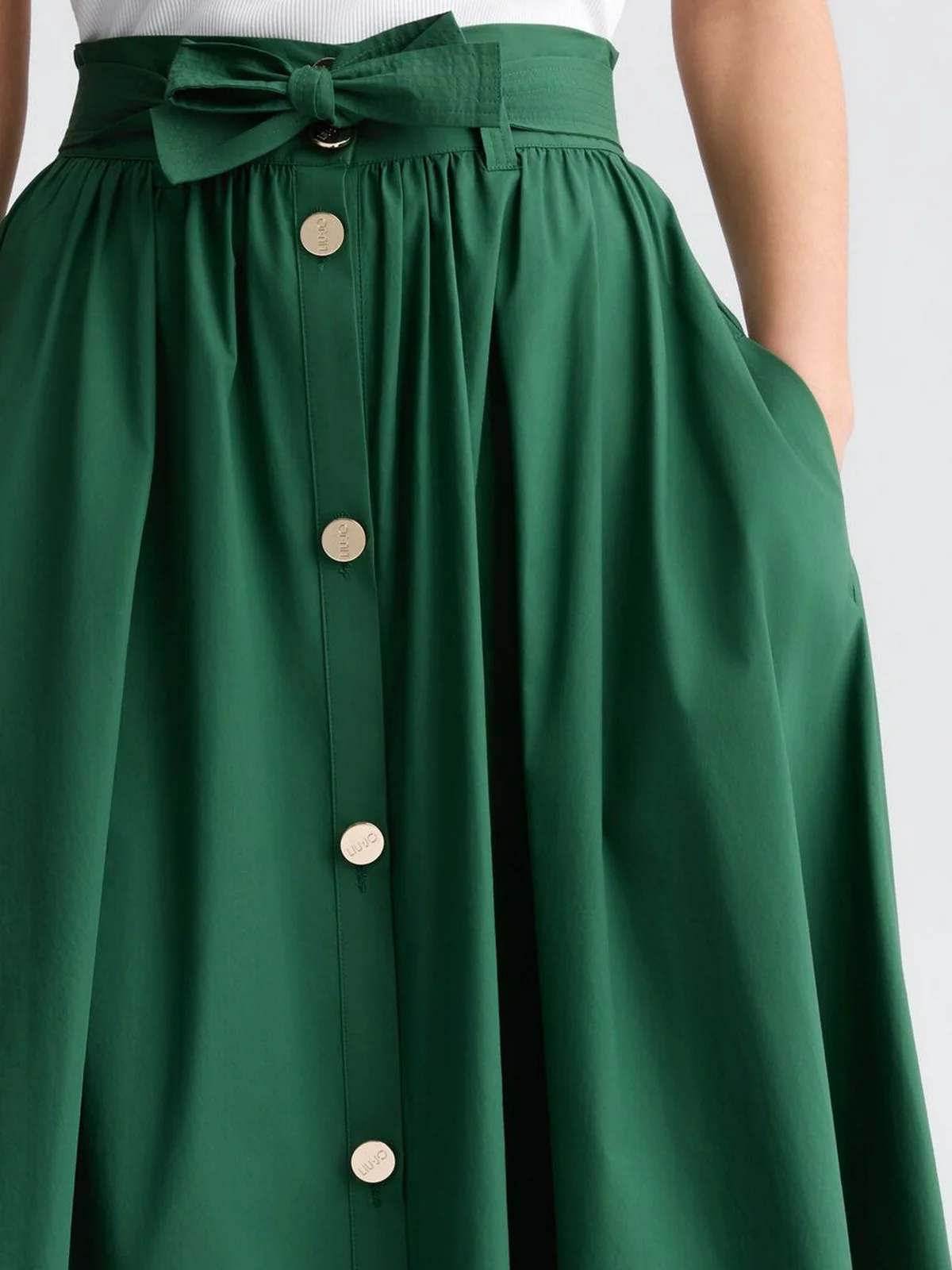 LIU JO BLACK Gonna Donna  CA5296TS246 X0665 Verde - Image 4