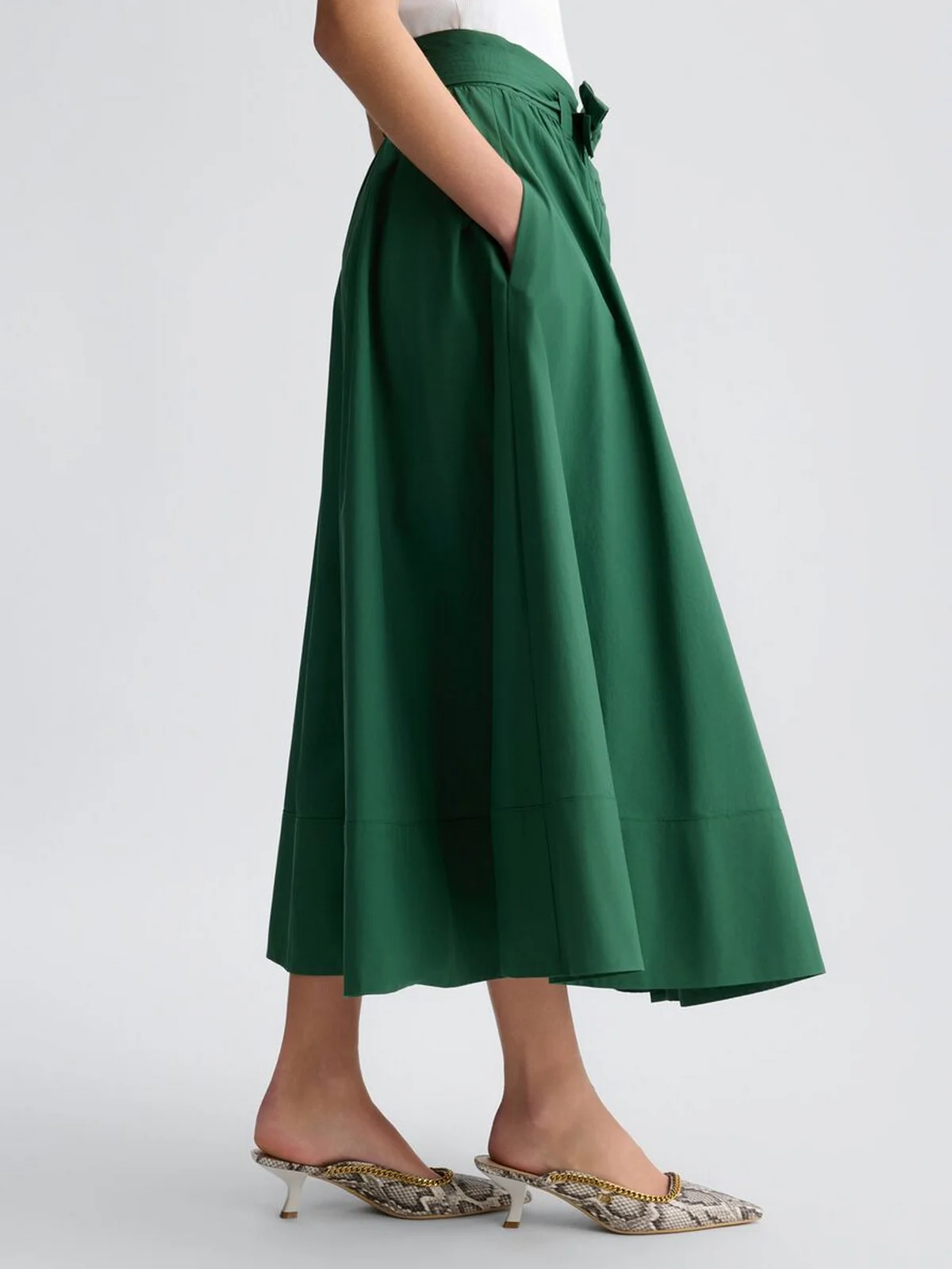 LIU JO BLACK Gonna Donna  CA5296TS246 X0665 Verde - Image 5