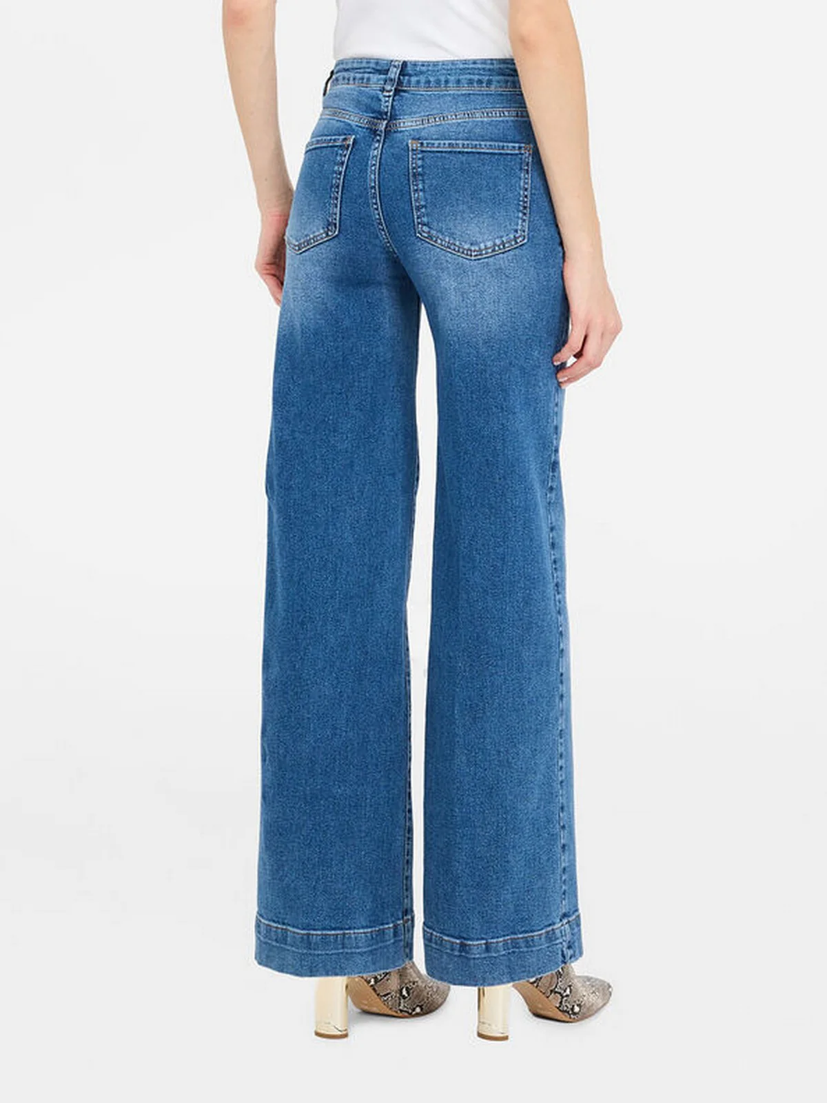 LIU JO BLACK Jeans Donna CF5135D5027 77097 Den.Blu sand wash - Image 5