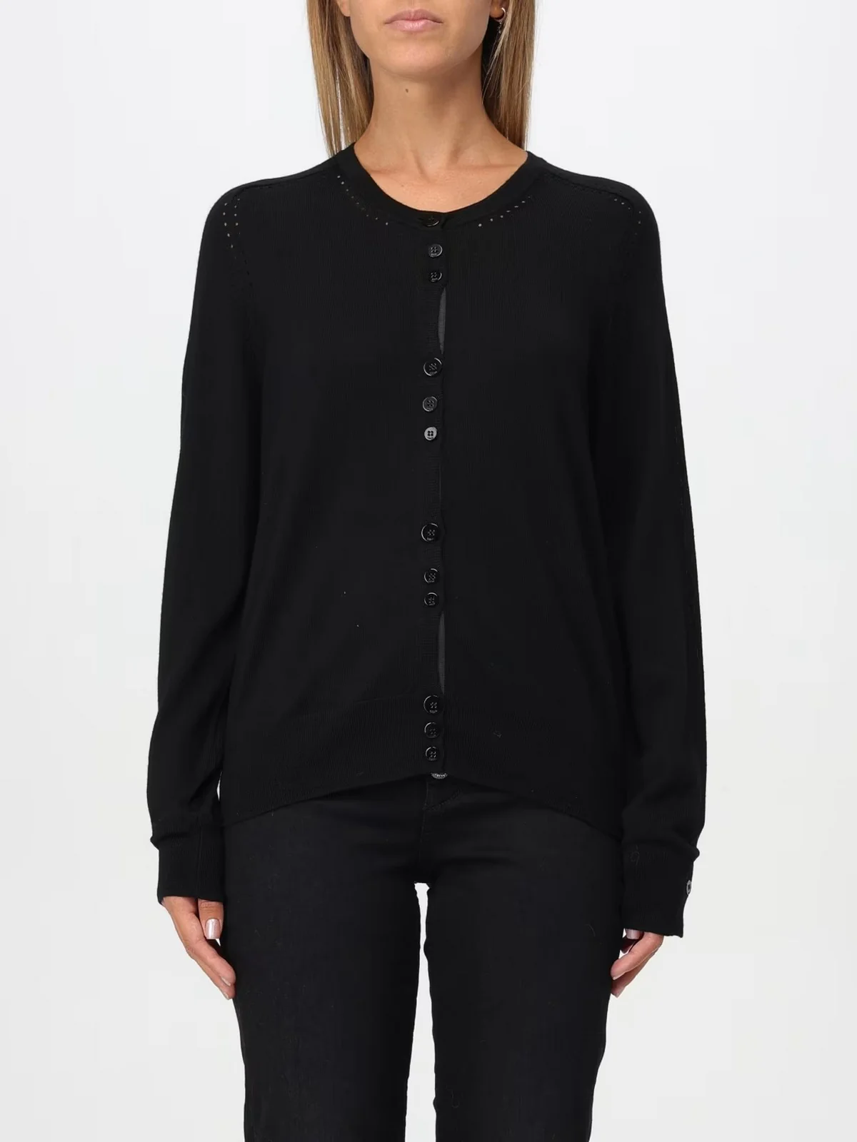 LIU JO BLACK Cardigan Donna  CF4047MA82O 22222 Nero - Image 2