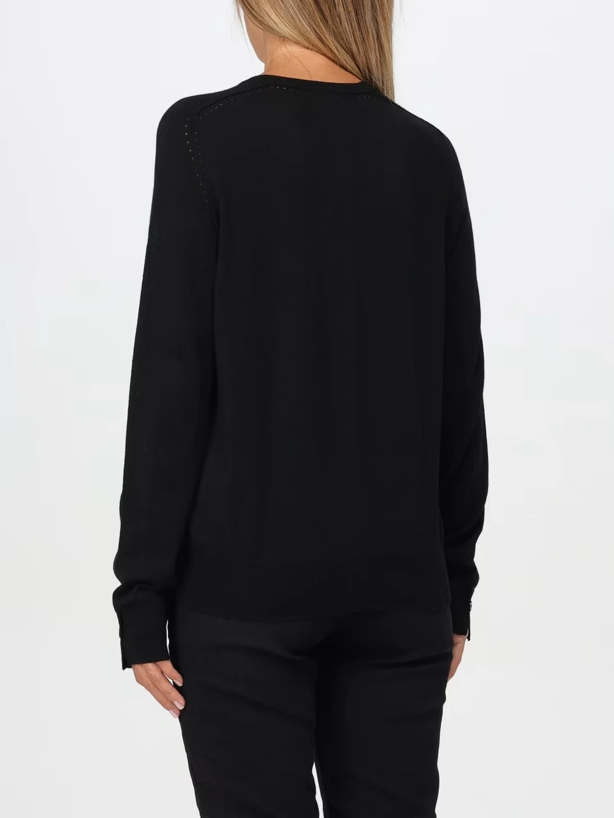 LIU JO BLACK Cardigan Donna  CF4047MA82O 22222 Nero - Image 3