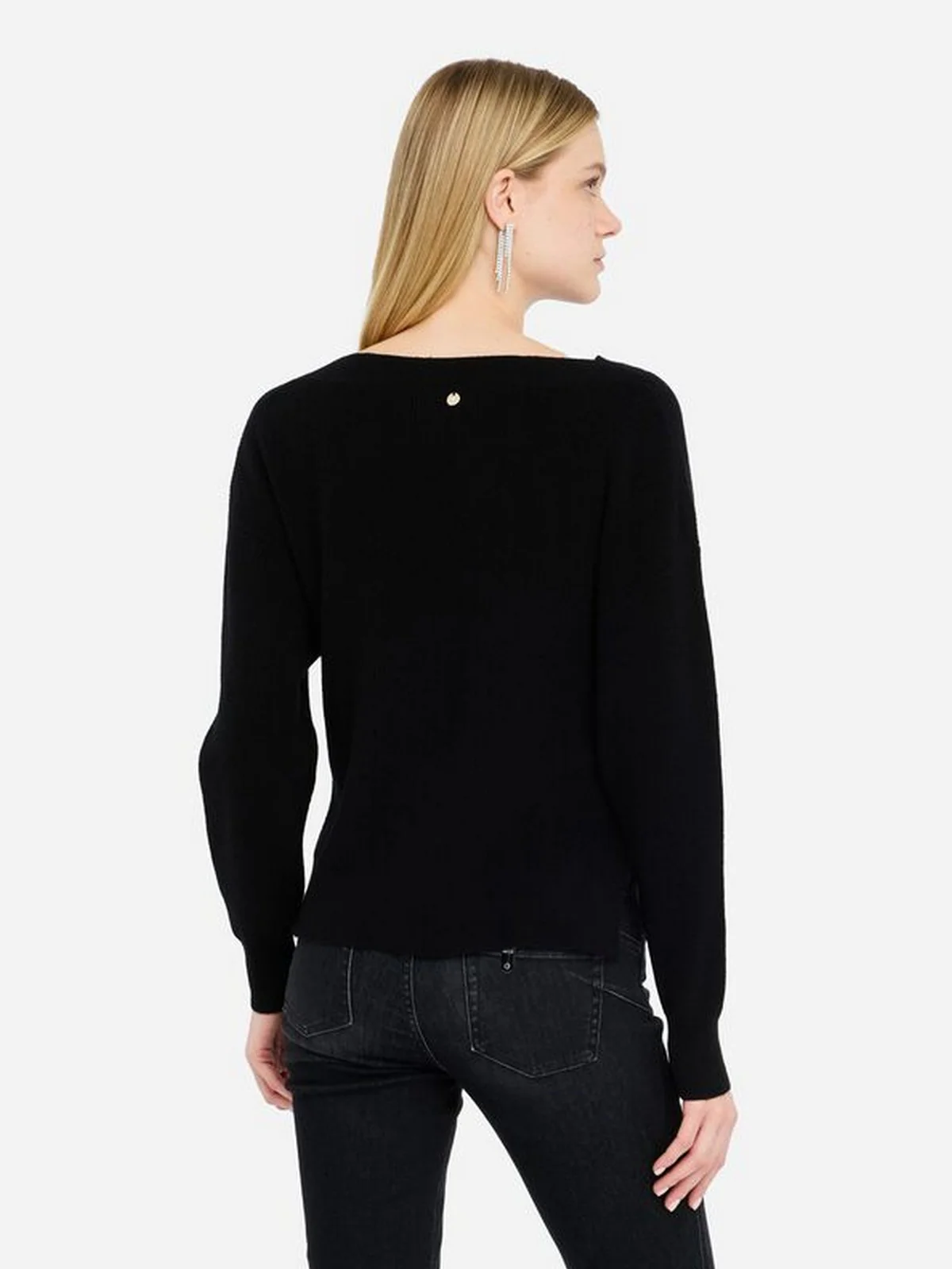 LIU JO BLACK Maglione Donna CF5245MS019 22222 Nero - Image 4