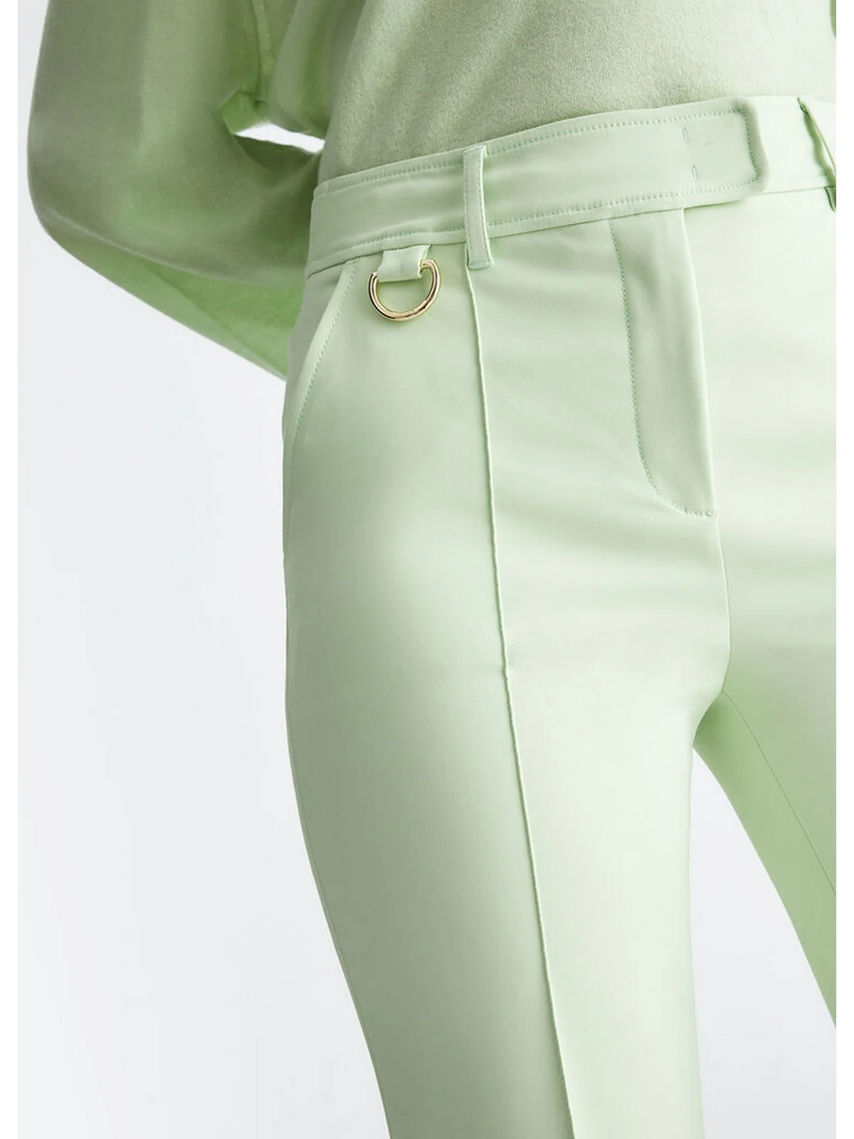 LIU JO BLACK Pantalone Donna  CA4126T2553 X0546 Verde - Image 4
