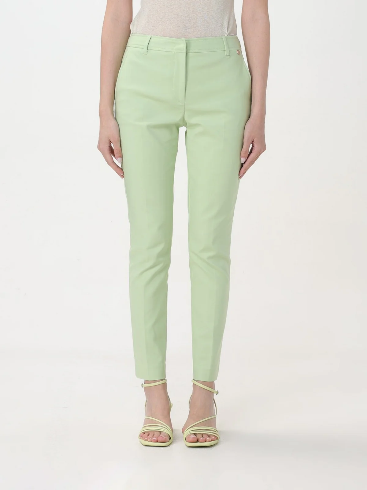 LIU JO BLACK Pantalone Donna  CA4192T2553 X0546 Verde - Image 3