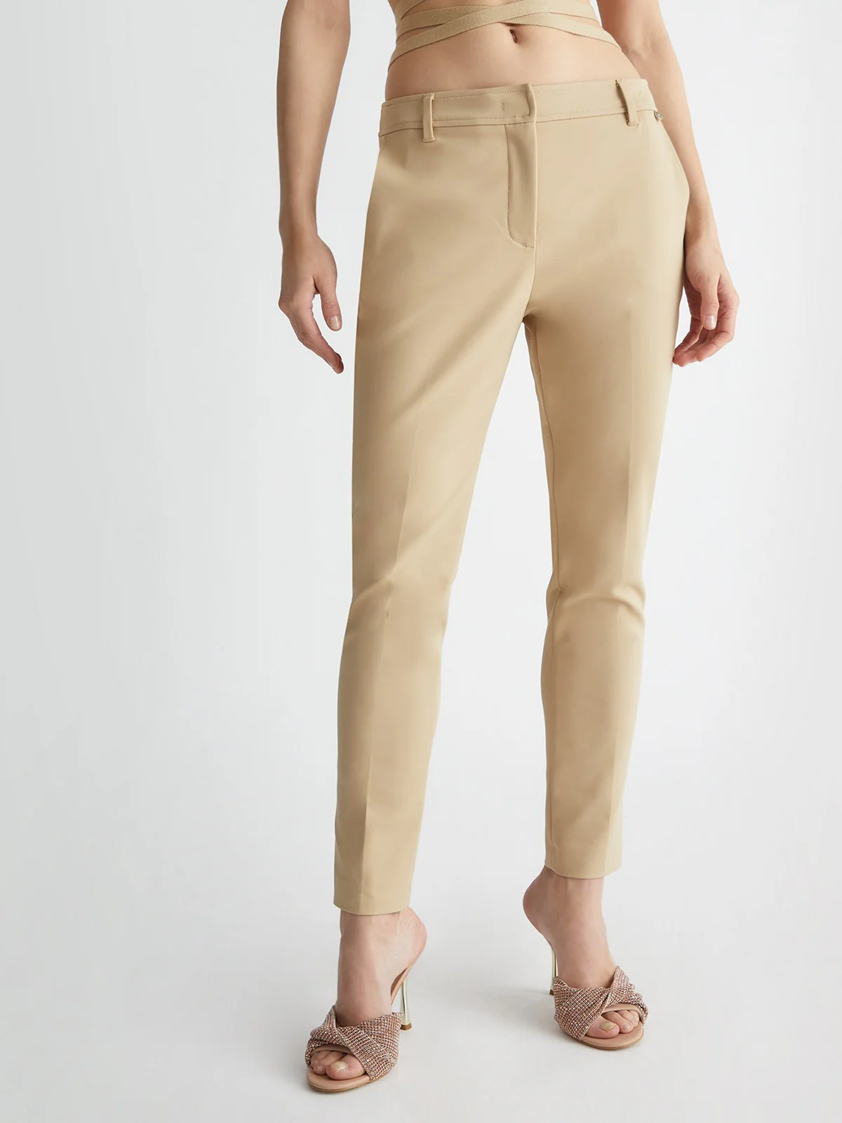 LIU JO BLACK Pantalone Donna  CA4192T2553 X0557 Rosa - Image 4