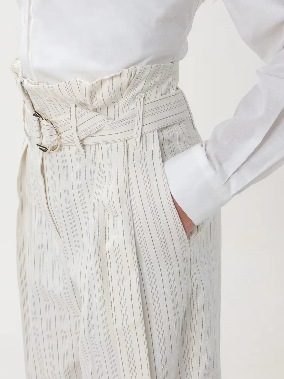 LIU JO BLACK Pantalone Donna  CA4320T3790 N9037 Bianco - Image 2