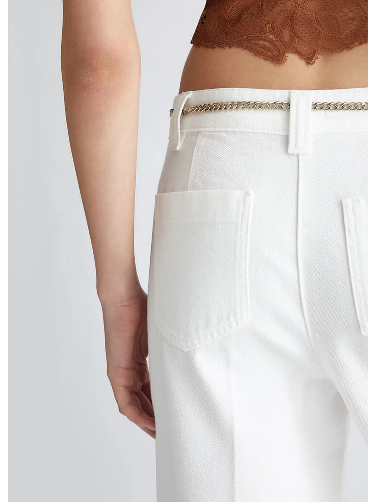 LIU JO BLACK Pantalone Donna  CA4368T4264 X0256 Bianco - Image 3