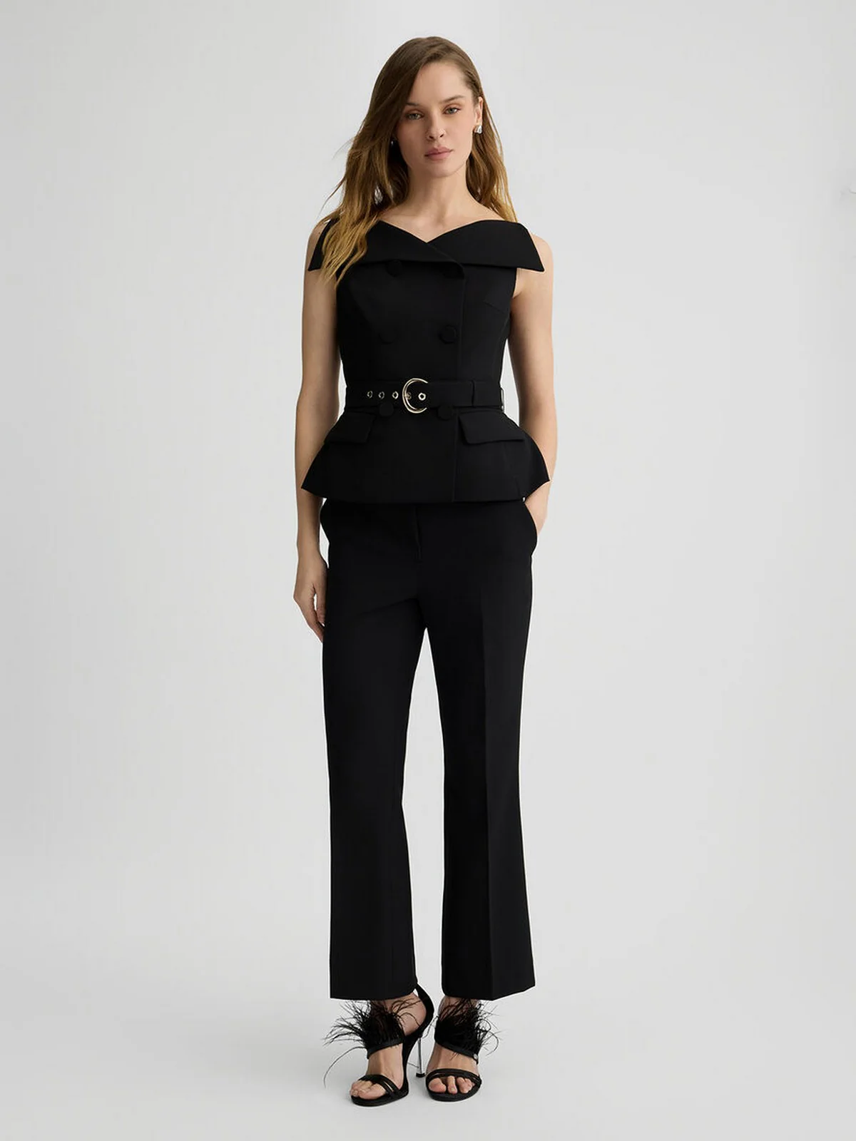 LIU JO BLACK Pantalone Donna  CA5094T2200 22222 Nero - Image 7