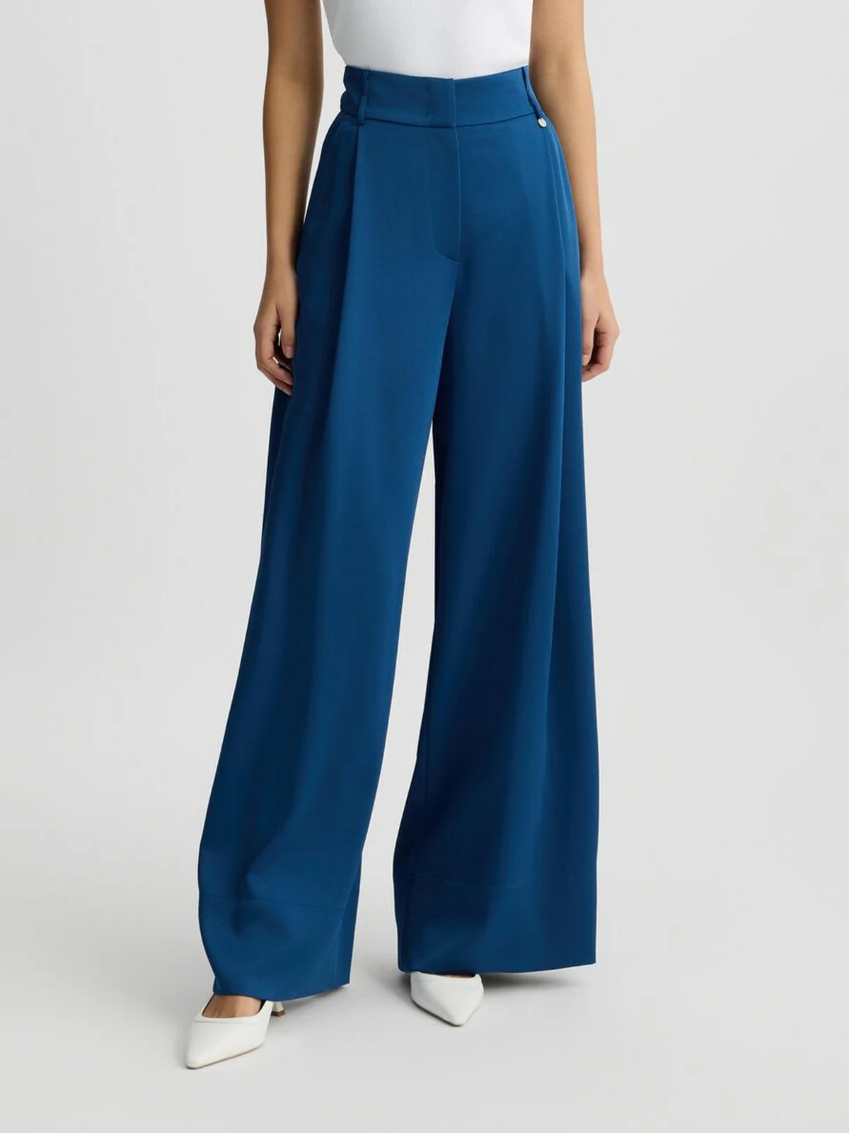 LIU JO BLACK Pantalone Donna  CA5272TS870 X0648 Blu - Image 2