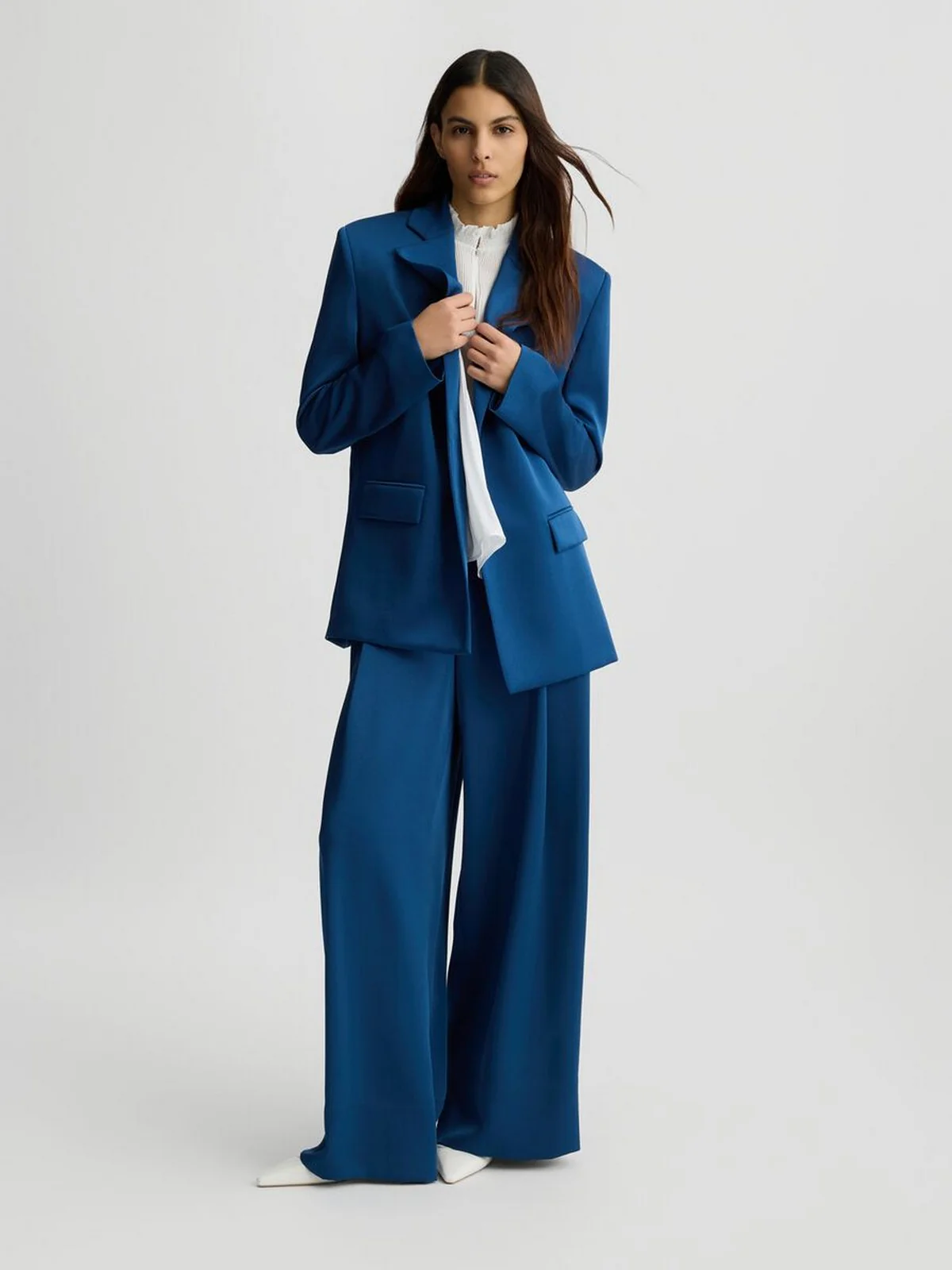 LIU JO BLACK Pantalone Donna  CA5272TS870 X0648 Blu - Image 7