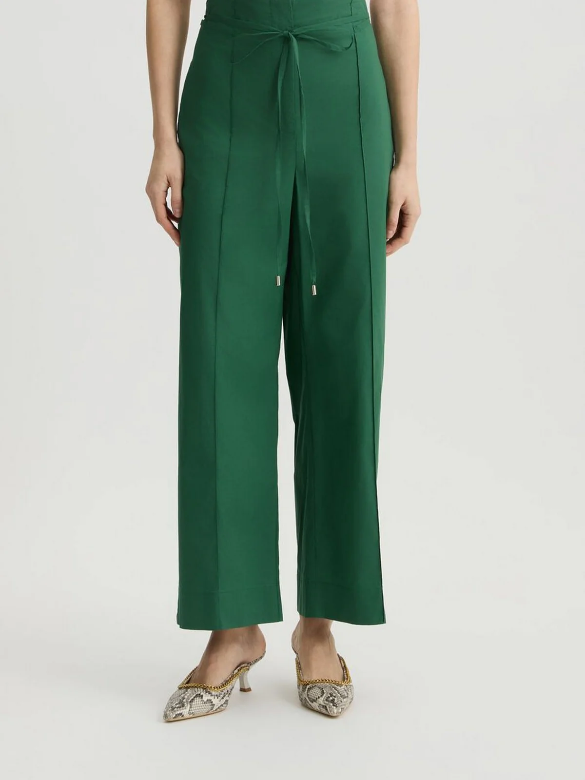 LIU JO BLACK Pantalone Donna  CA5297TS246 X0665 Verde - Image 2