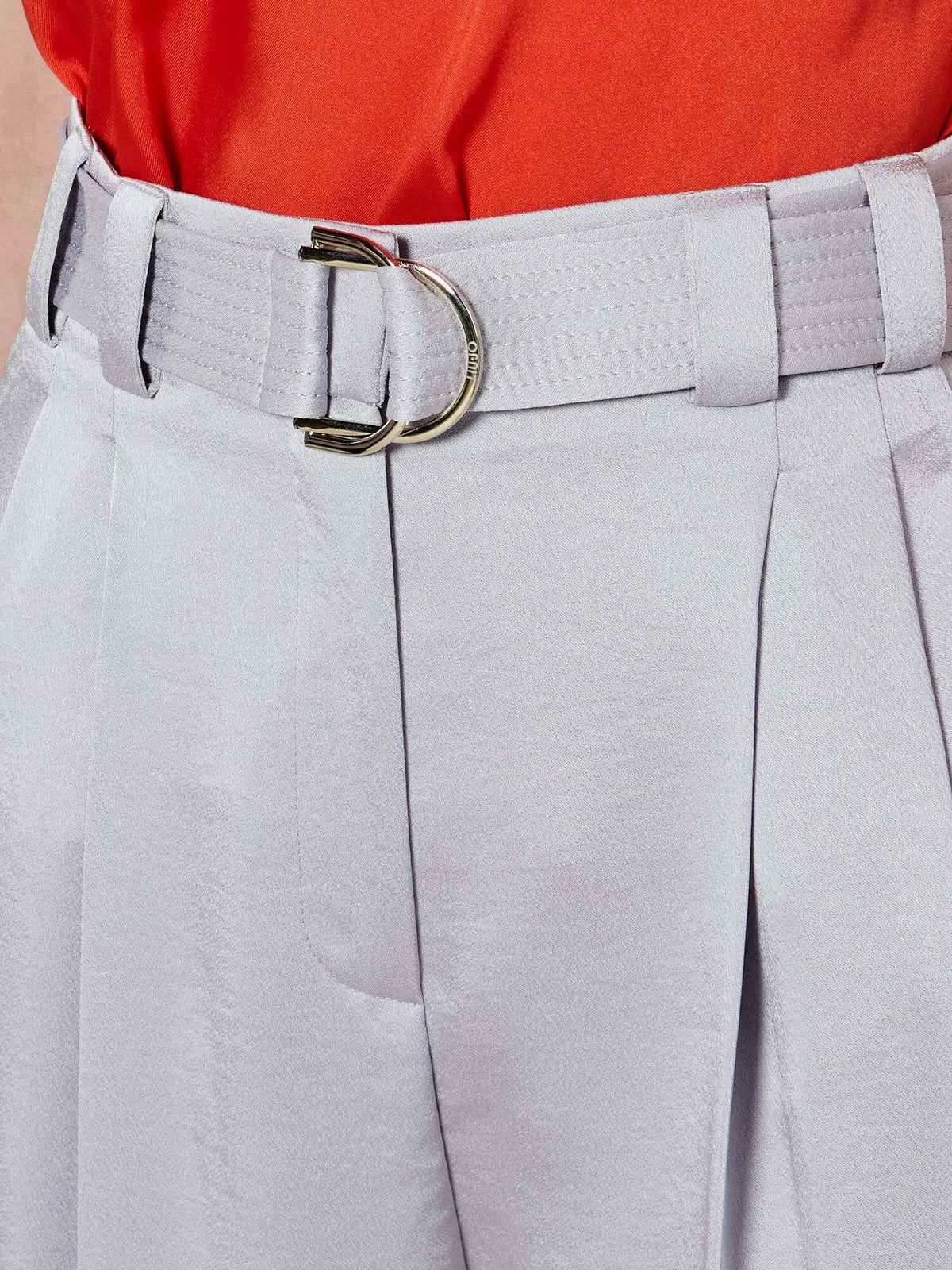 LIU JO BLACK Pantalone Donna  CA5341TS870 X0651 Grey sky - Image 4