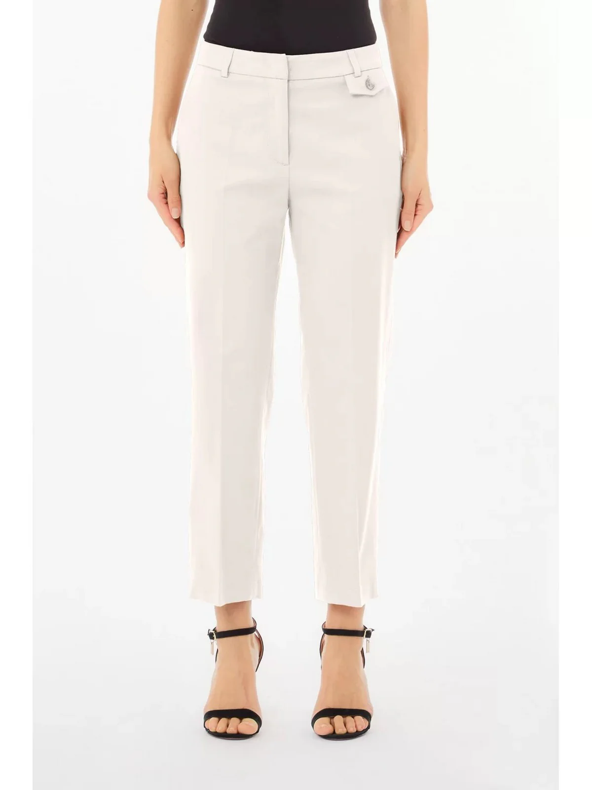LIU JO BLACK Pantalone Donna  CA5344T4691 X0256 Bianco - Image 2