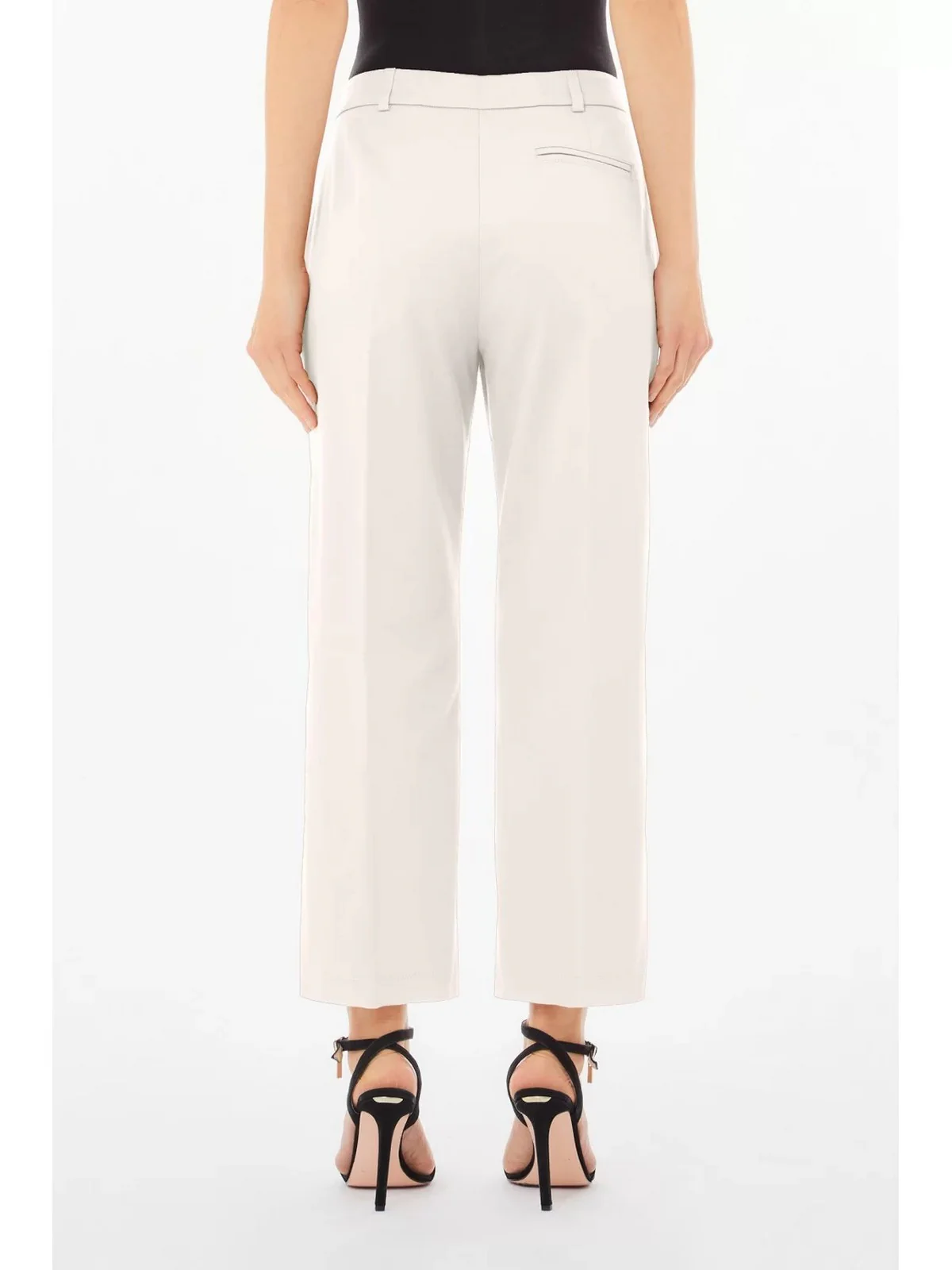 LIU JO BLACK Pantalone Donna  CA5344T4691 X0256 Bianco - Image 3