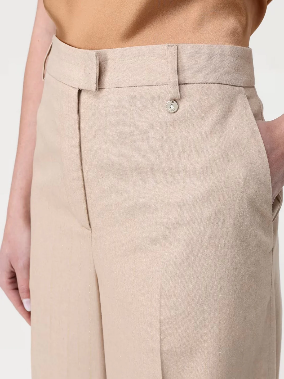 LIU JO BLACK Pantalone Donna  CA5348T1973 A4326 Beige - Image 4