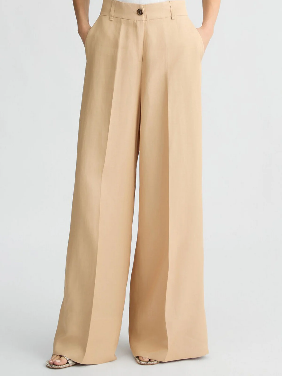 LIU JO BLACK Pantalone Donna  CA5350T2983 X0650 Beige - Image 2
