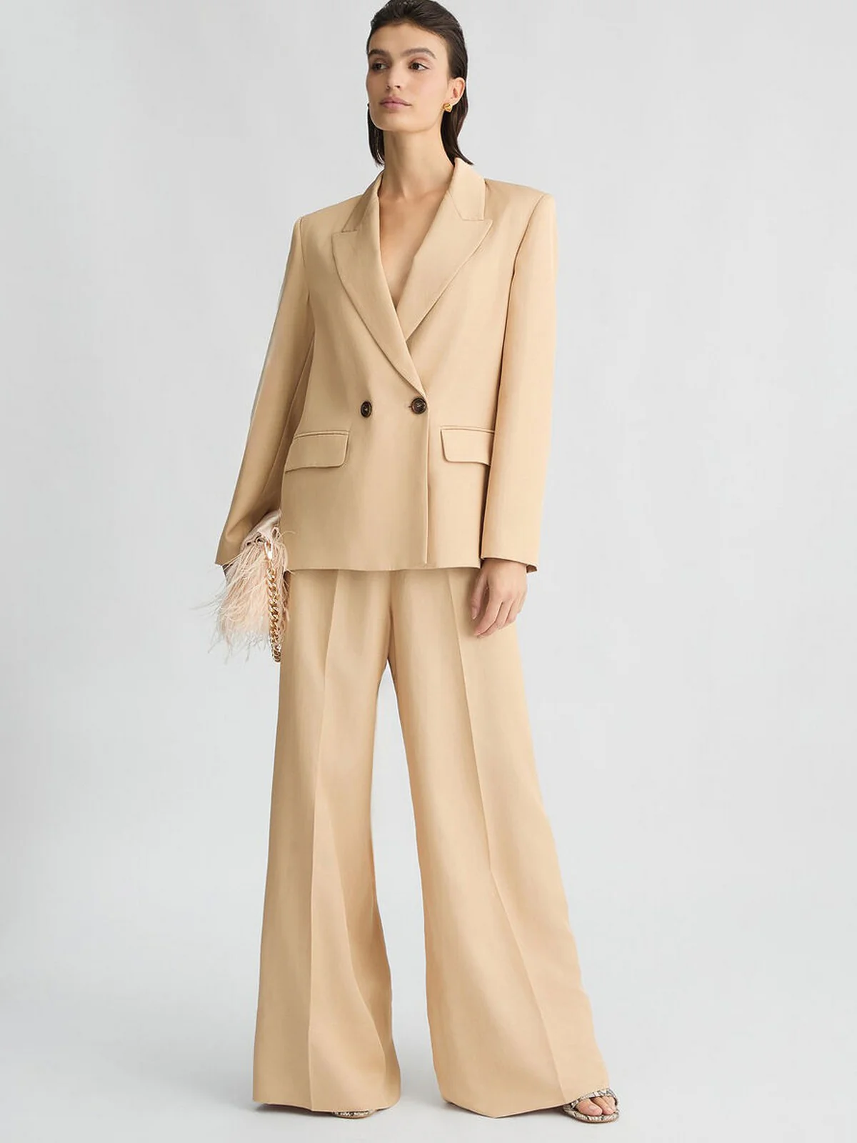 LIU JO BLACK Pantalone Donna  CA5350T2983 X0650 Beige - Image 7