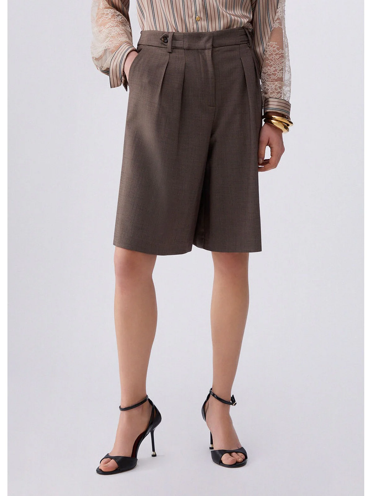 LIU JO BLACK Pantalone Donna  CA6125T577A P9578 Pepe melange - Image 3