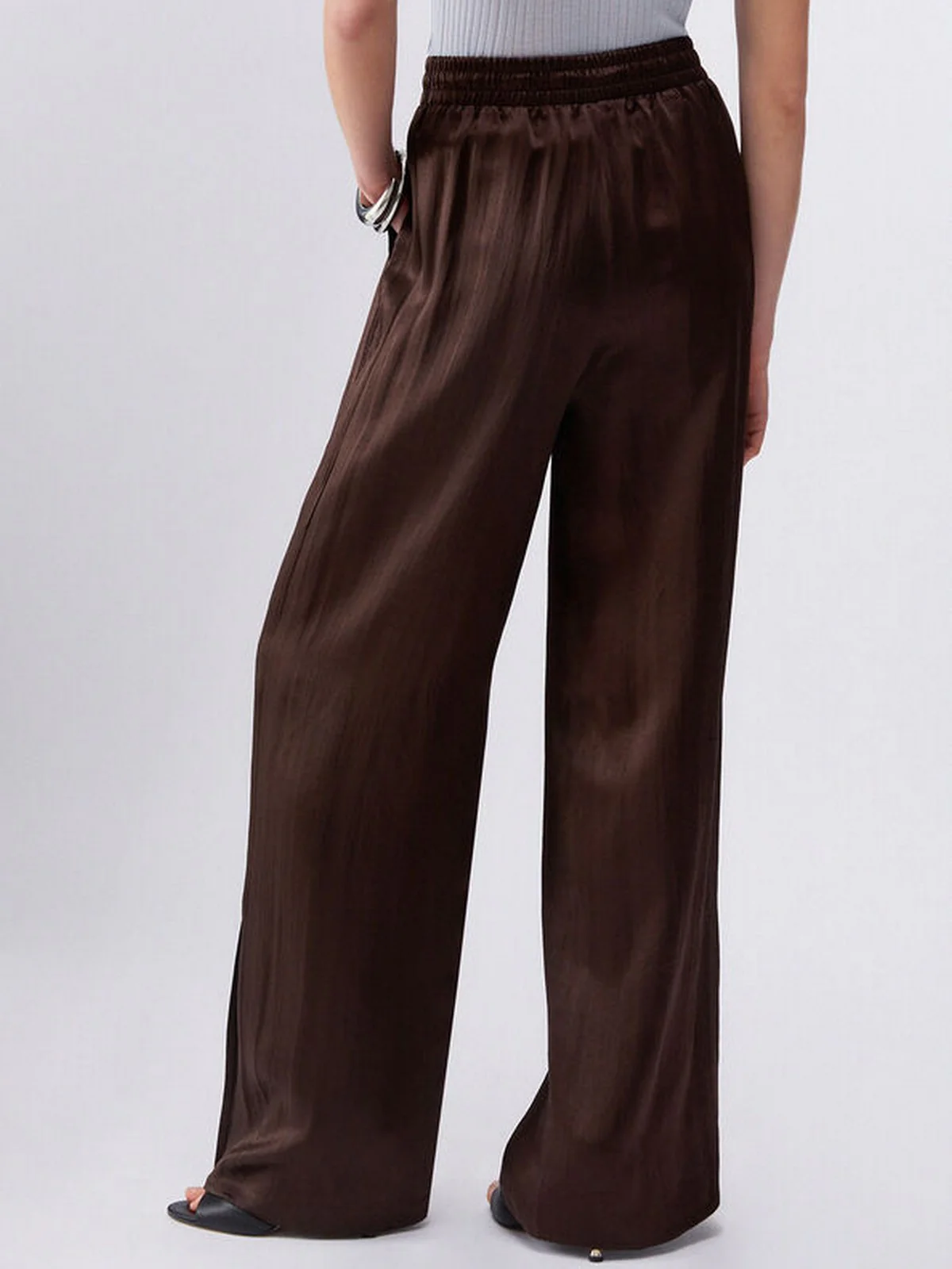 LIU JO BLACK Pantalone Donna  CA6147T450A P9576 Chocolate black - Image 6