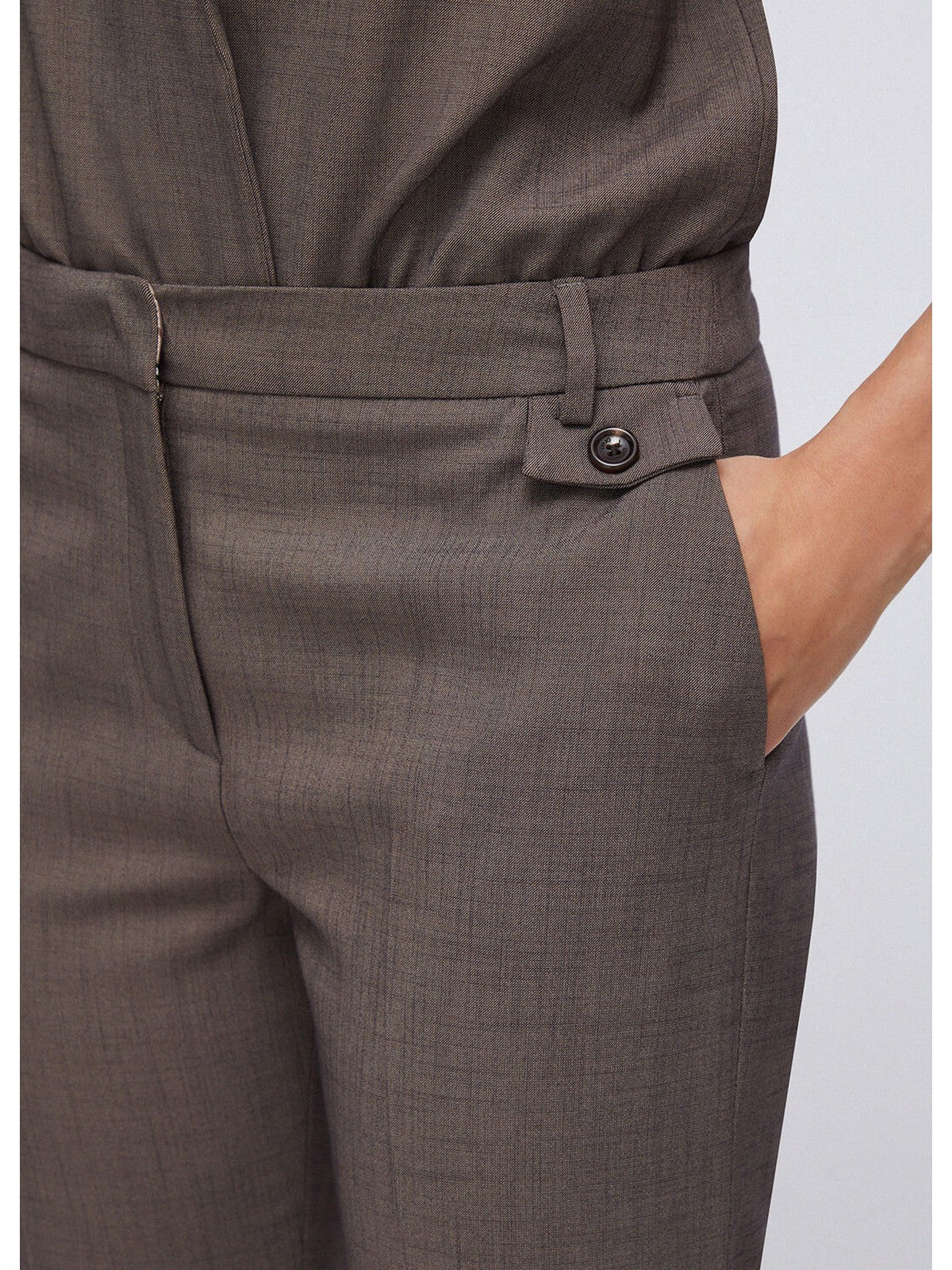 LIU JO BLACK Pantalone Donna  CA6367T577A P9578 Pepe melange - Image 4