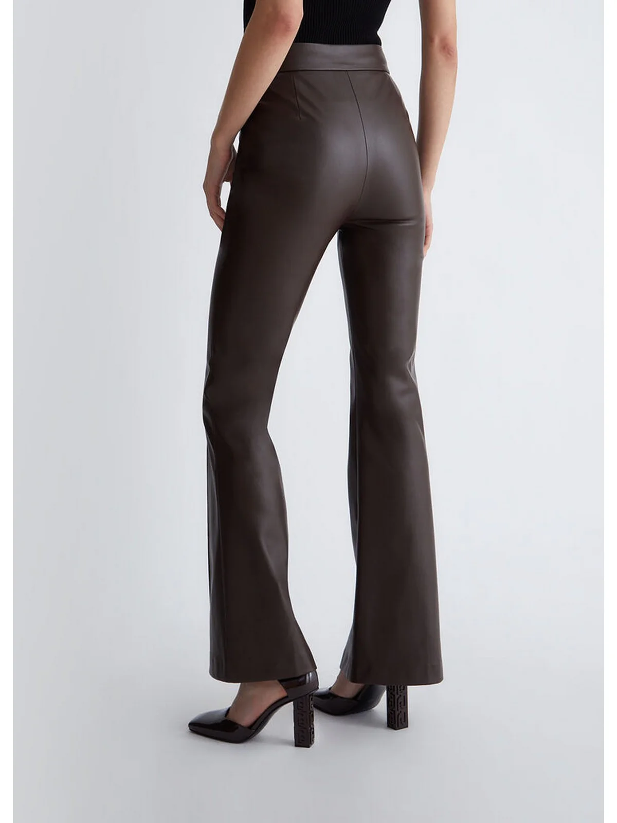 LIU JO BLACK Pantalone Donna  CF3030E0624 X0507 Marrone - Image 4