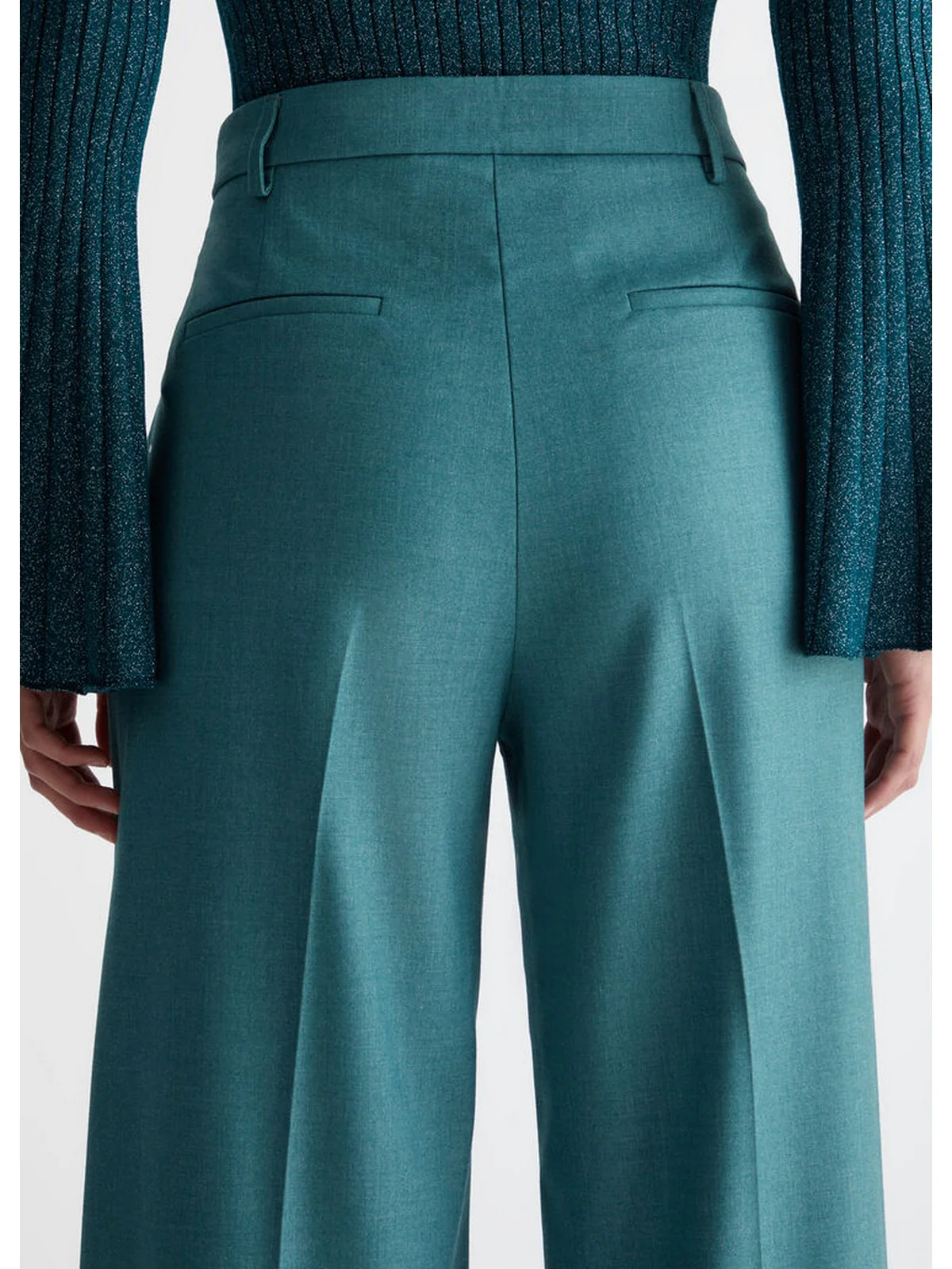 LIU JO BLACK Pantalone Donna  CF4318T2624 02831 Verde - Image 3