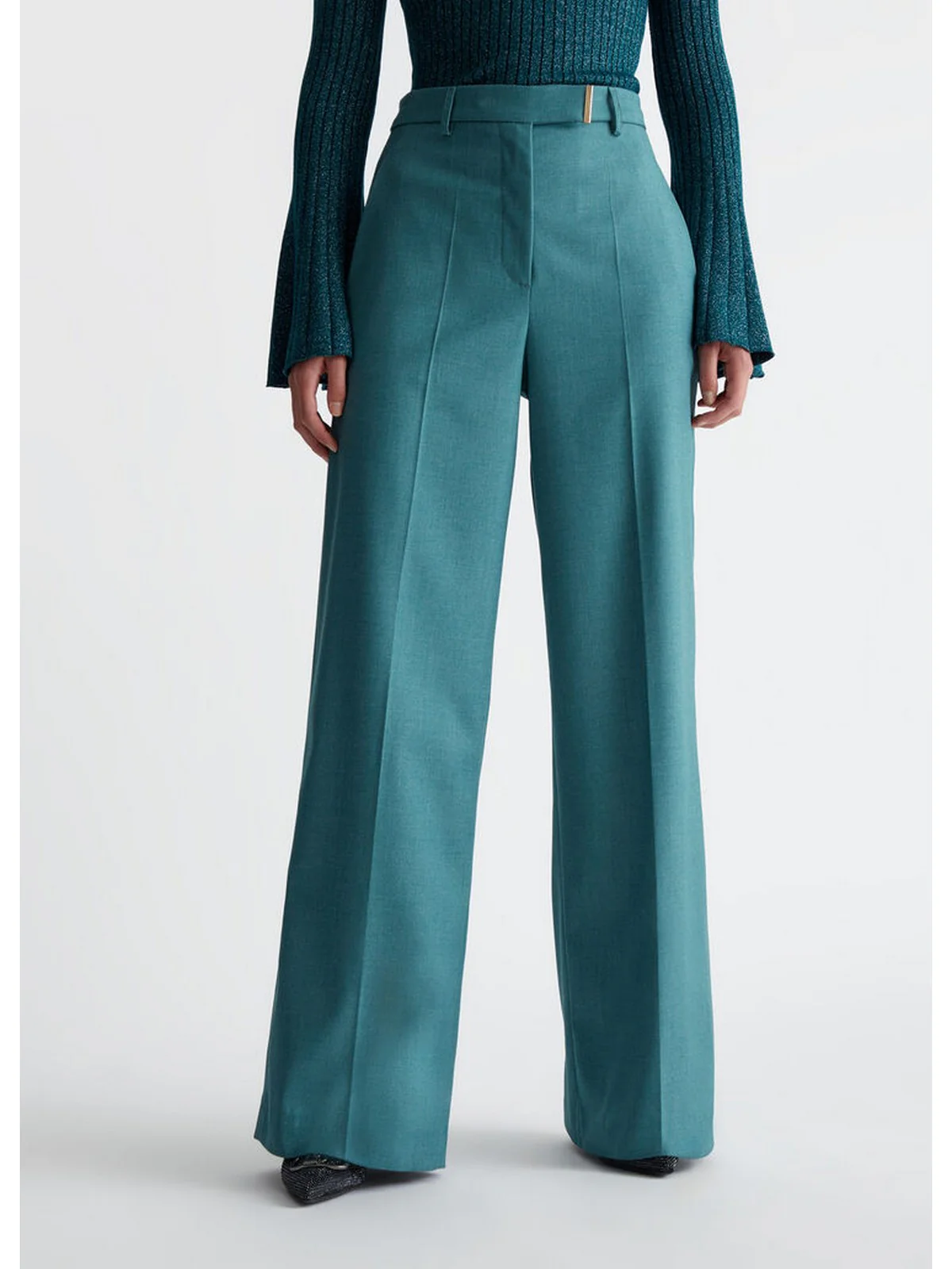 LIU JO BLACK Pantalone Donna  CF4318T2624 02831 Verde - Image 6
