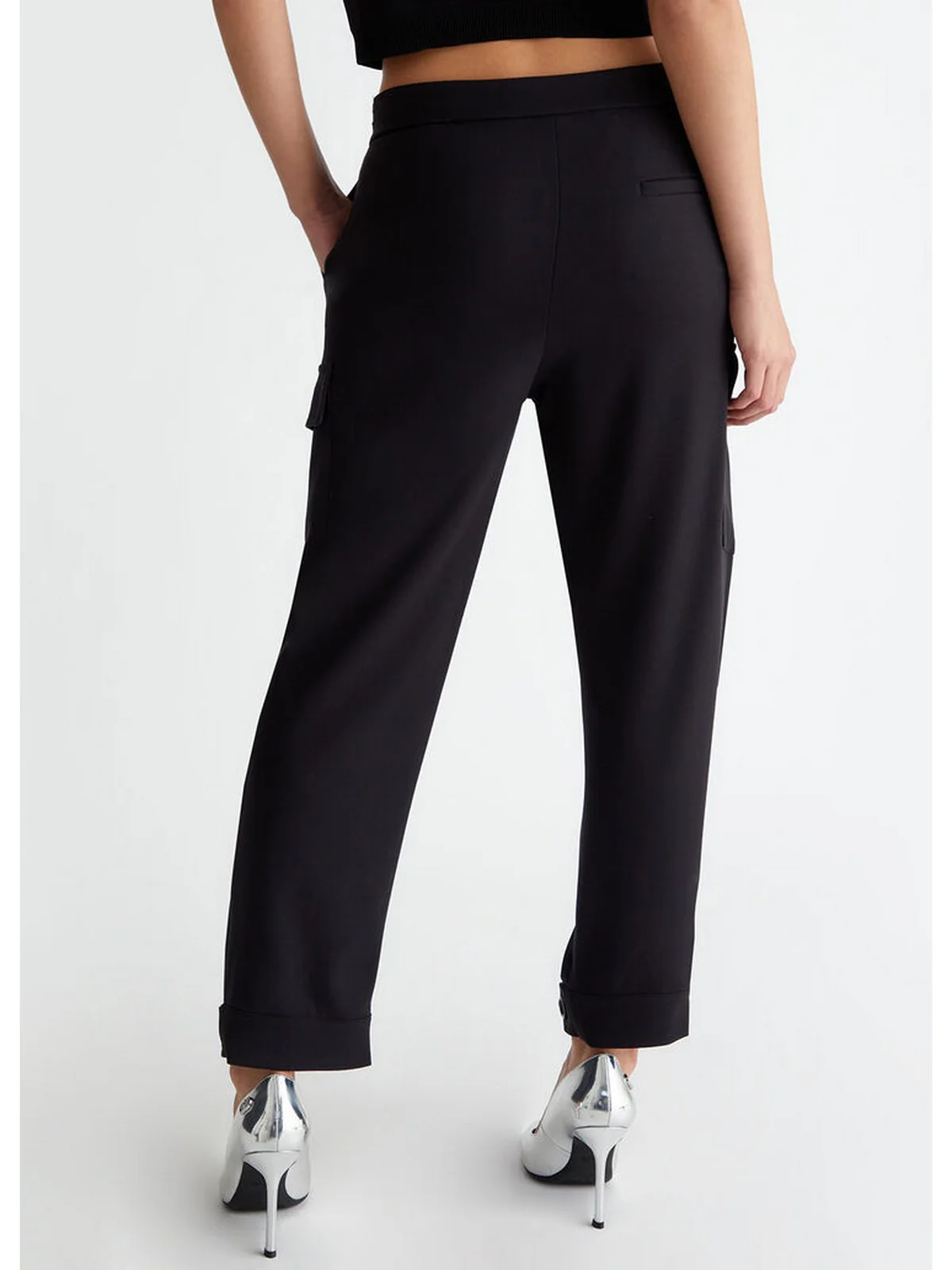 LIU JO BLACK Pantalone Donna  CF4449T2624 22222 Nero - Image 4