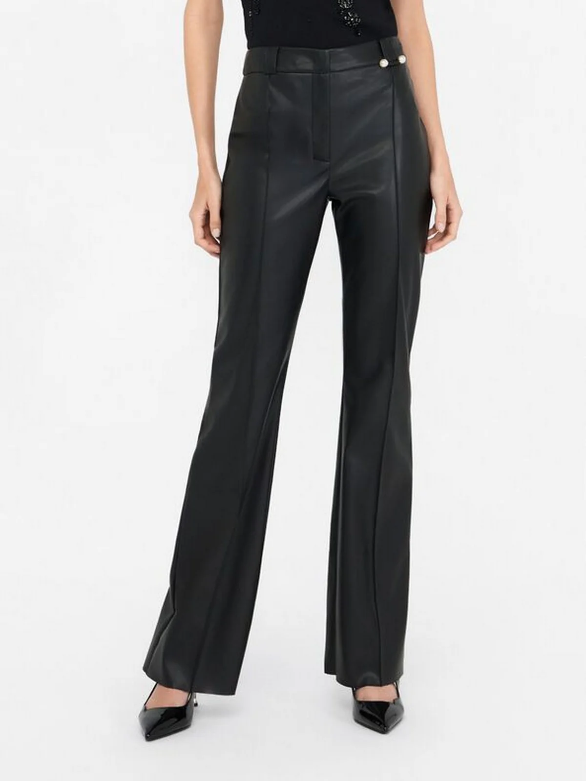 LIU JO BLACK Pantalone Donna  CF5016E0624 22222 Nero - Image 6