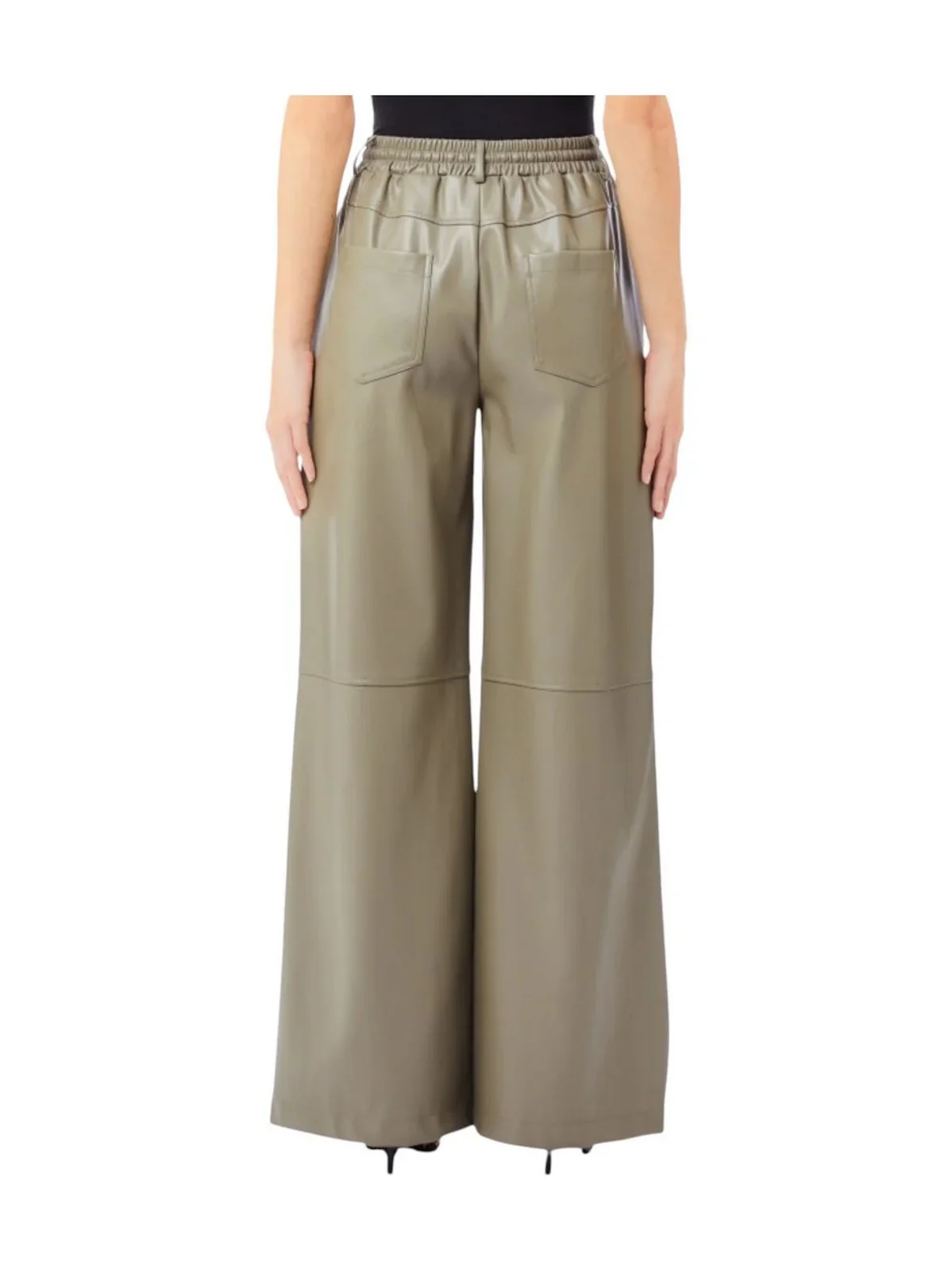 LIU JO BLACK Pantalone Donna  CF5206E0624 X0707 Asparago - Image 2