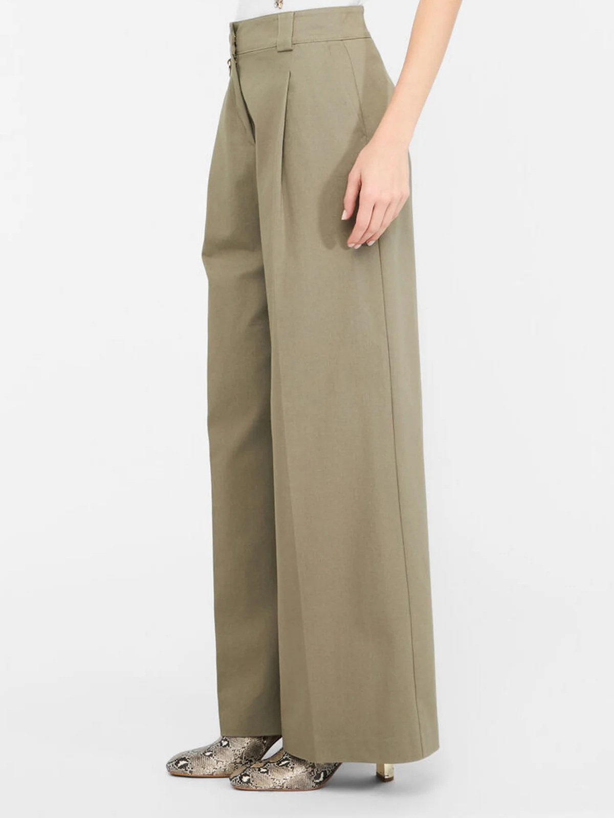 LIU JO BLACK Pantalone Donna  CF5351T026A X0707 Asparago - Image 3