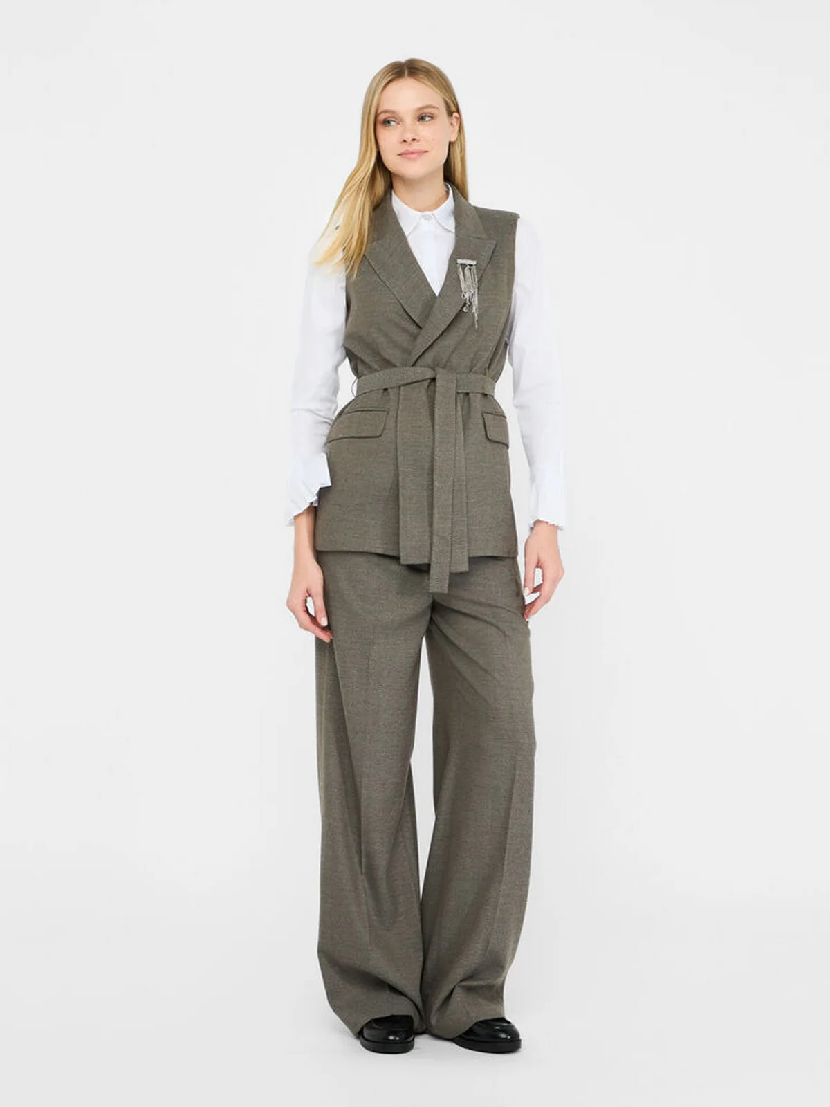 LIU JO BLACK Pantalone Donna  CF5372T054A M9770 Resca pino - Image 2