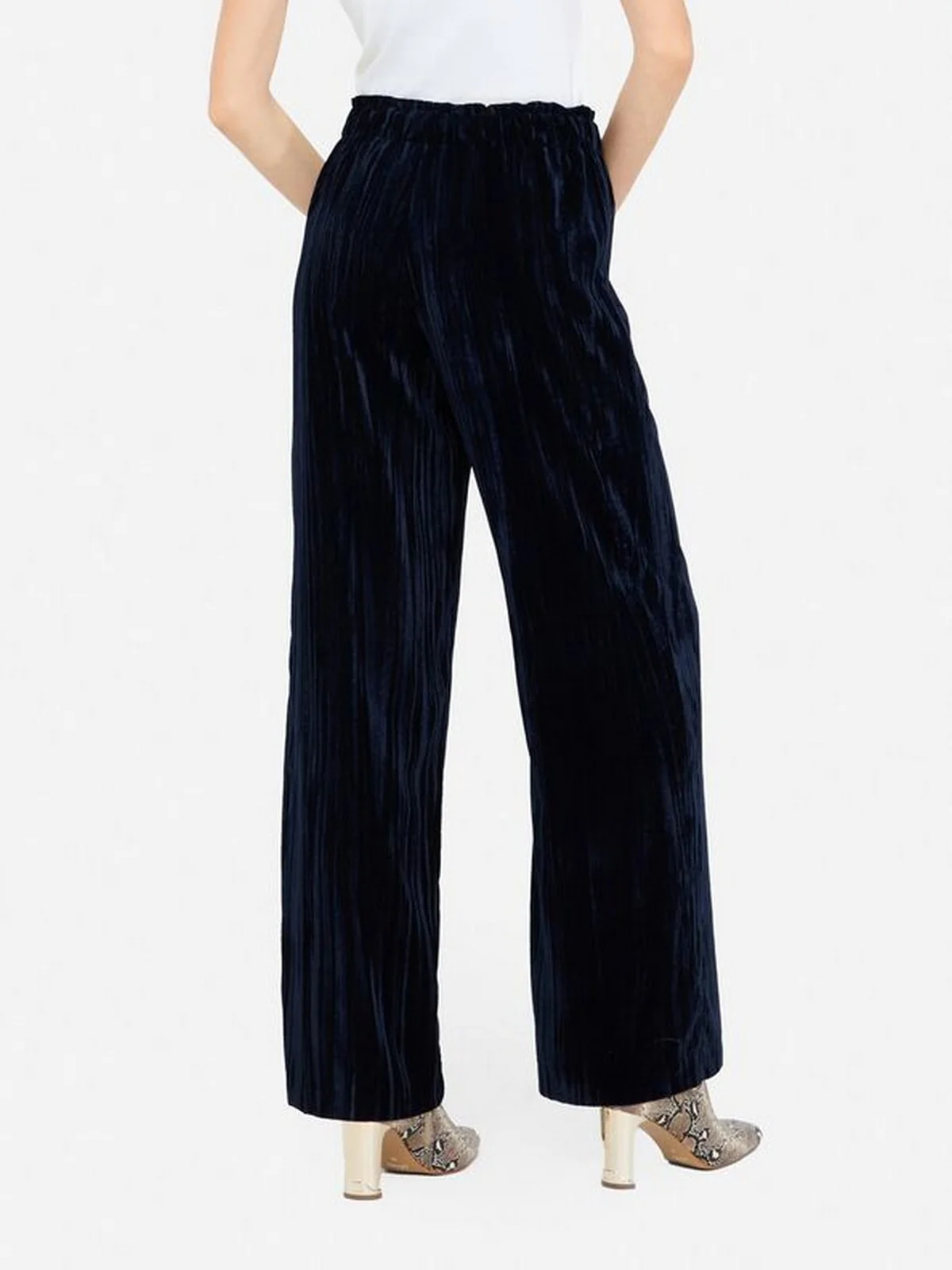 LIU JO BLACK Pantalone Donna  CF5404T094A 94028 Blu marino - Image 5