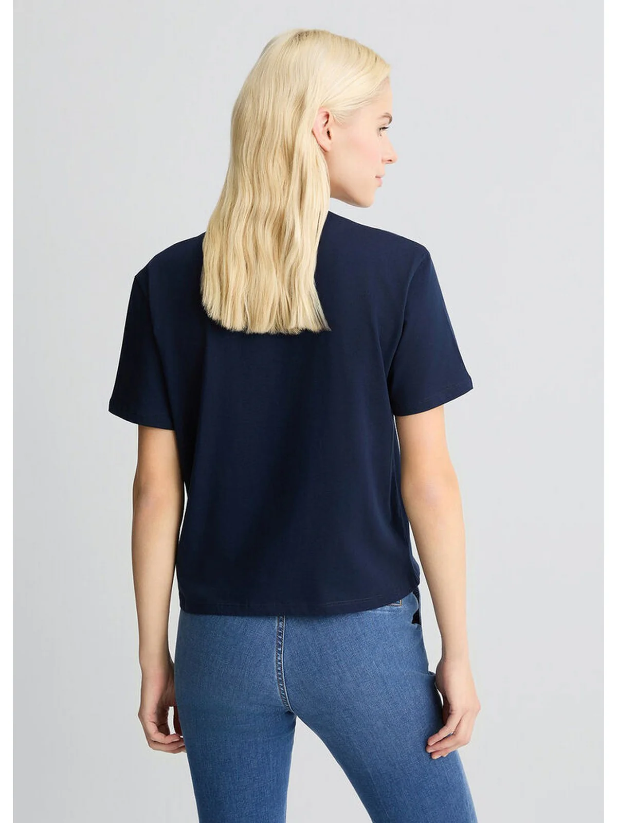 LIU JO BLACK T-shirt Donna  CA5371J6308 M9319 Blu - Image 4
