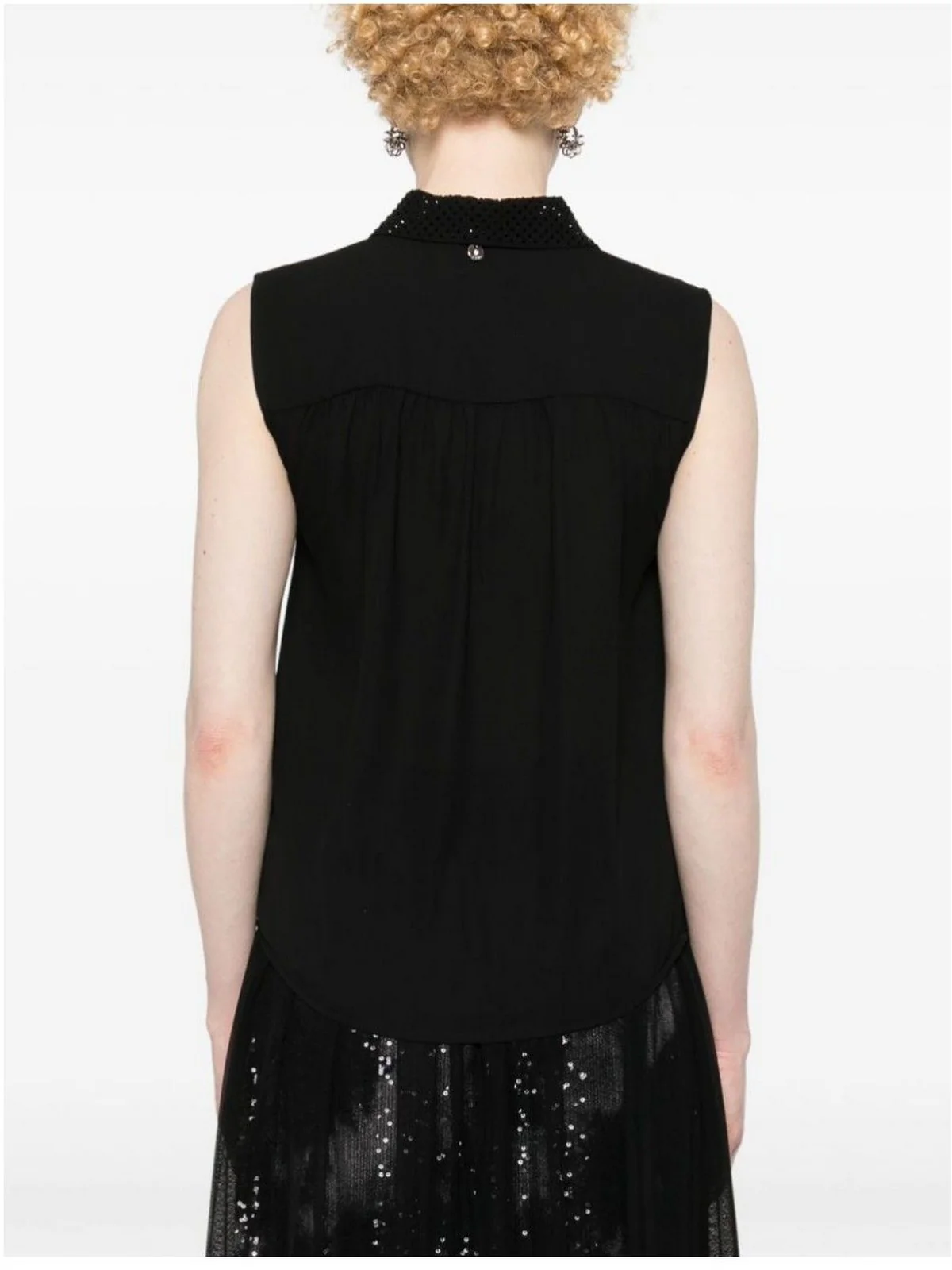 LIU JO BLACK Top Donna  CA4157T0414 22222 Nero - Image 3