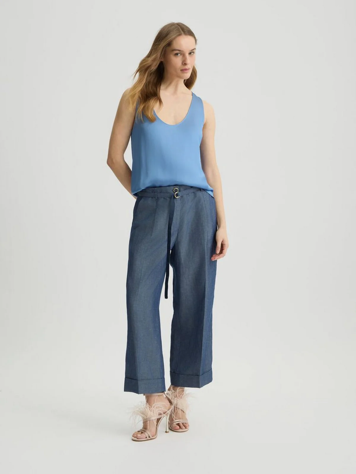 LIU JO BLACK Top Donna CA5244T2571 X0647 Blu - Image 7
