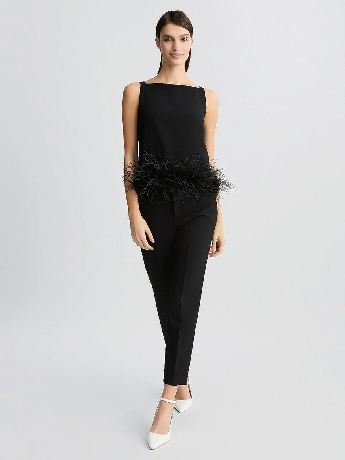 LIU JO BLACK Top Donna  CA5318T3970 22222 Nero - Image 7