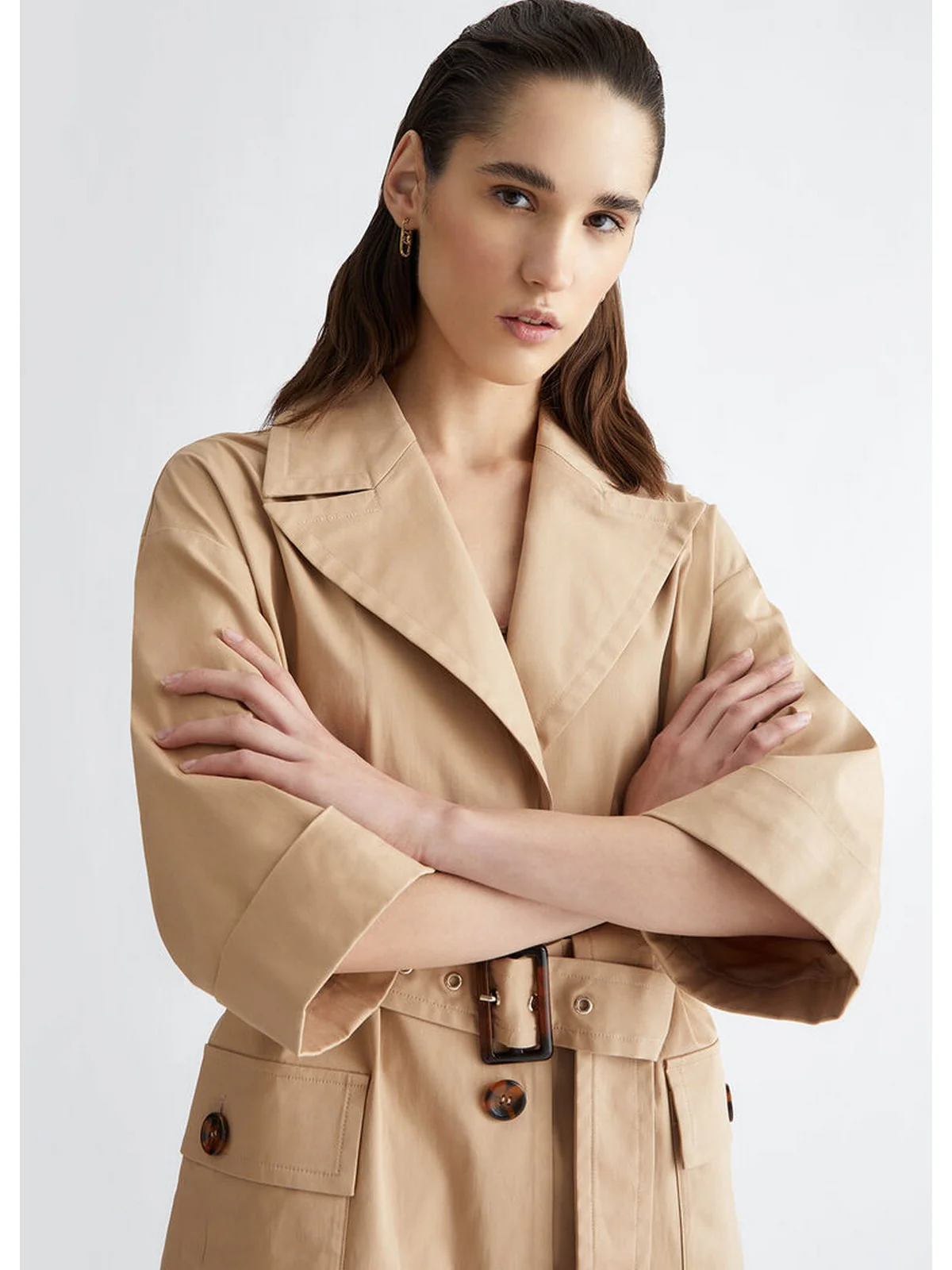LIU JO BLACK Trench Donna  CA4352TS049 41209 Beige - Image 2