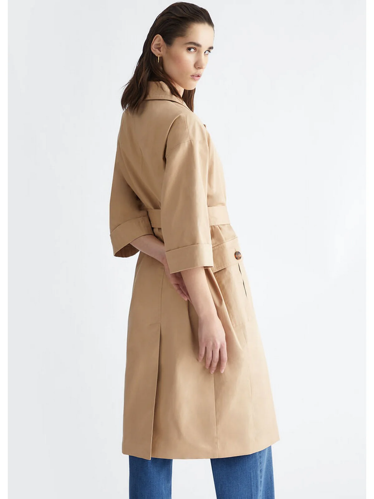 LIU JO BLACK Trench Donna  CA4352TS049 41209 Beige - Image 5