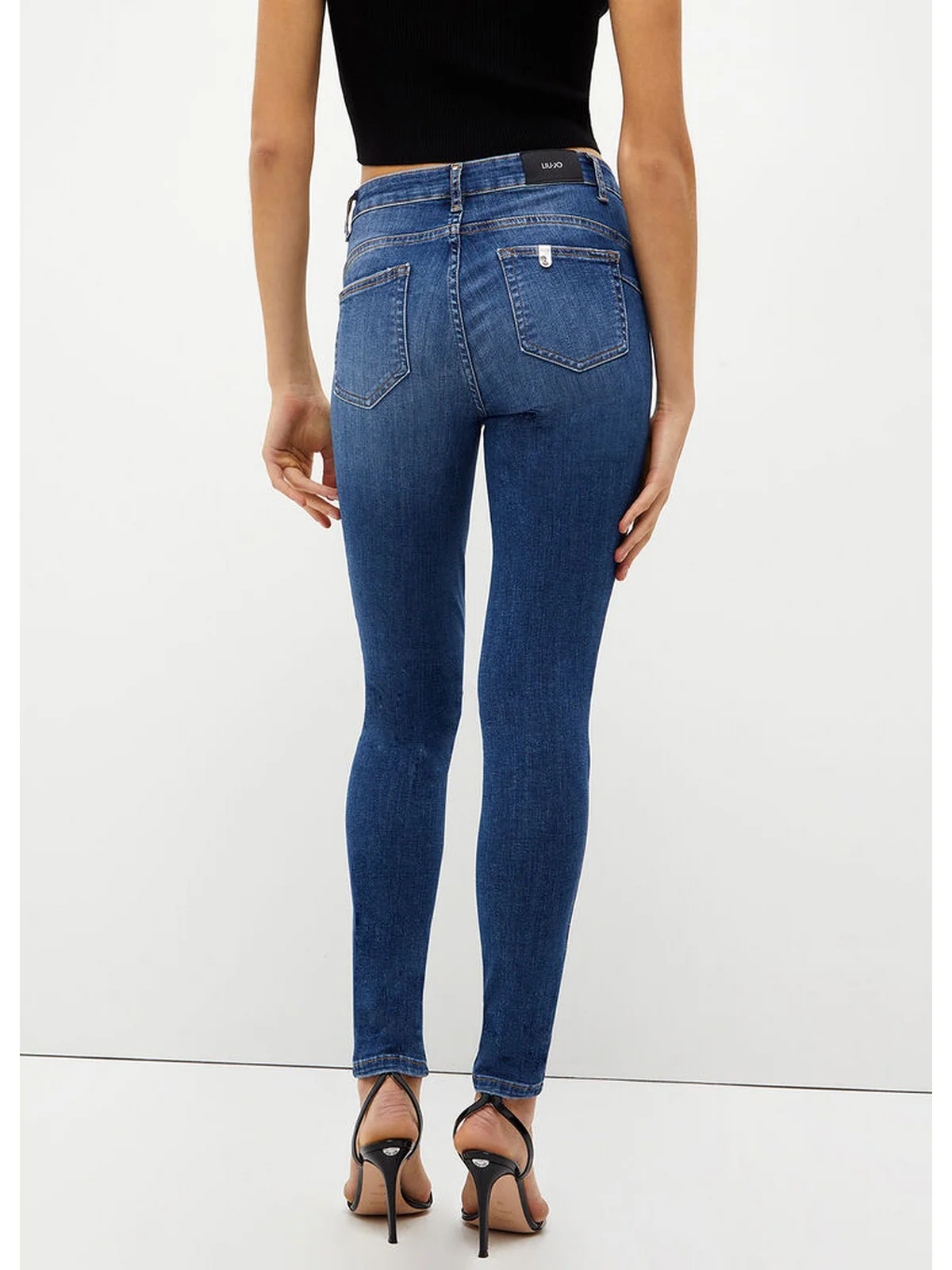 LIU JO BLUE DENIM Jeans Donna  UXX037D4811 78482 DEN.BLUE DK SURPRISE - Image 4